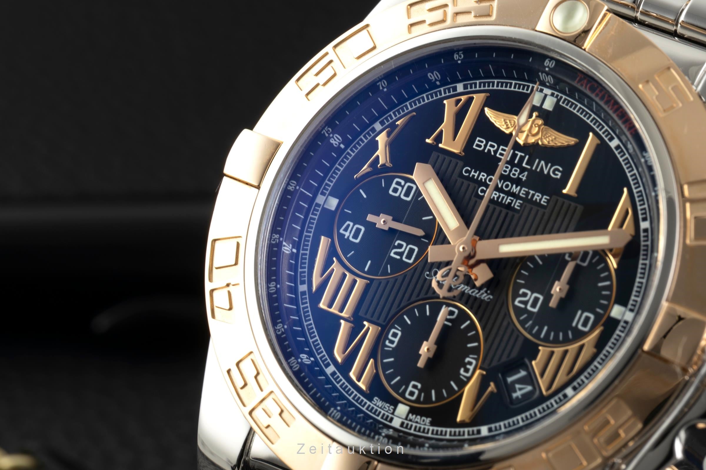 Breitling Chronomat chronographe acier / or  automatique montre pour hommes CB0110  [2603552]