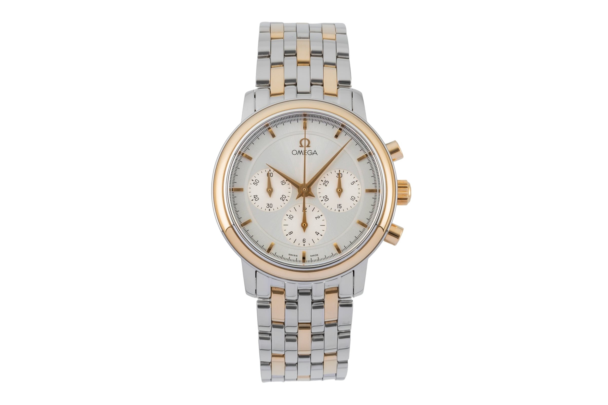 Omega De Ville chronograph steel / gold manual winding unisex 4340.31.00 Vintage  [2603554]