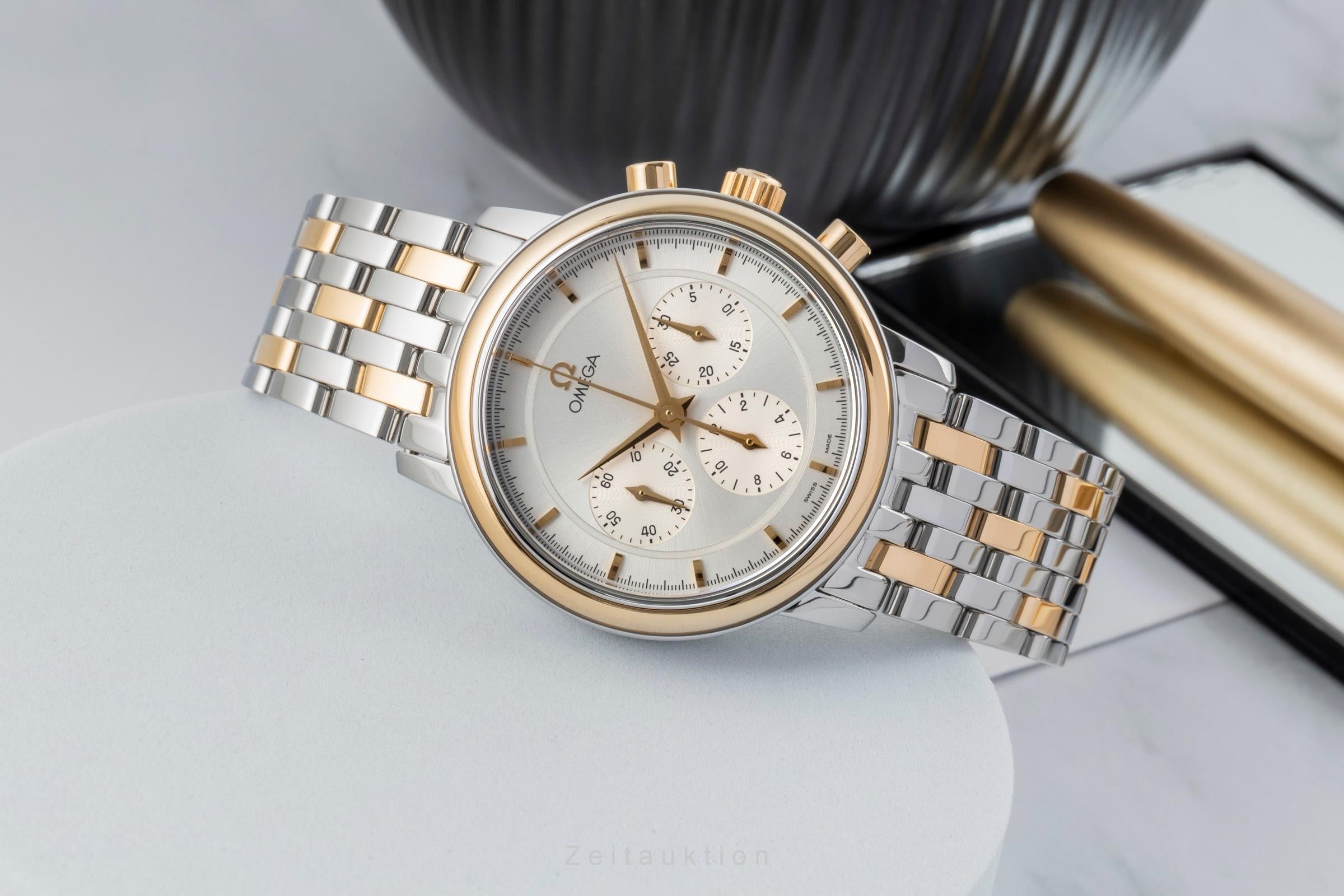 Omega De Ville chronograph steel / gold manual winding unisex 4340.31.00 Vintage  [2603554]