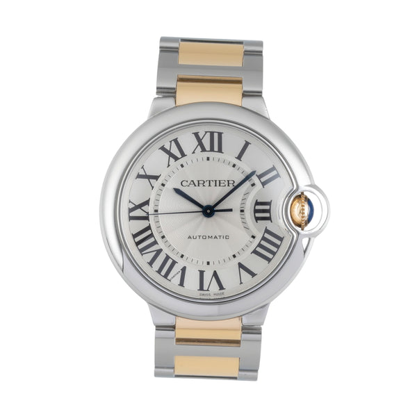 Cartier Ballon Bleu de Cartier acciaio / oro automatismo orologio da uomo W2BB0012  [2603562]