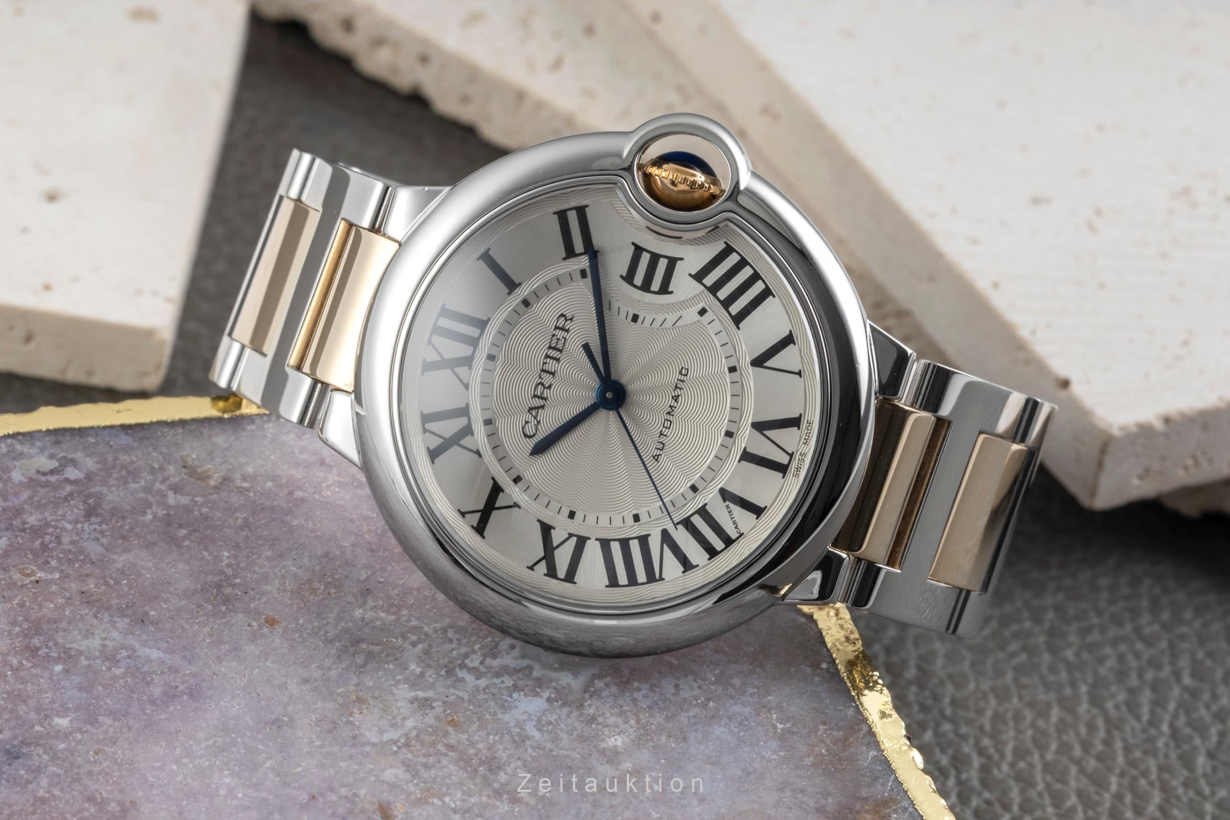 Cartier Ballon Bleu de Cartier acciaio / oro automatismo orologio da uomo W2BB0012  [2603562]