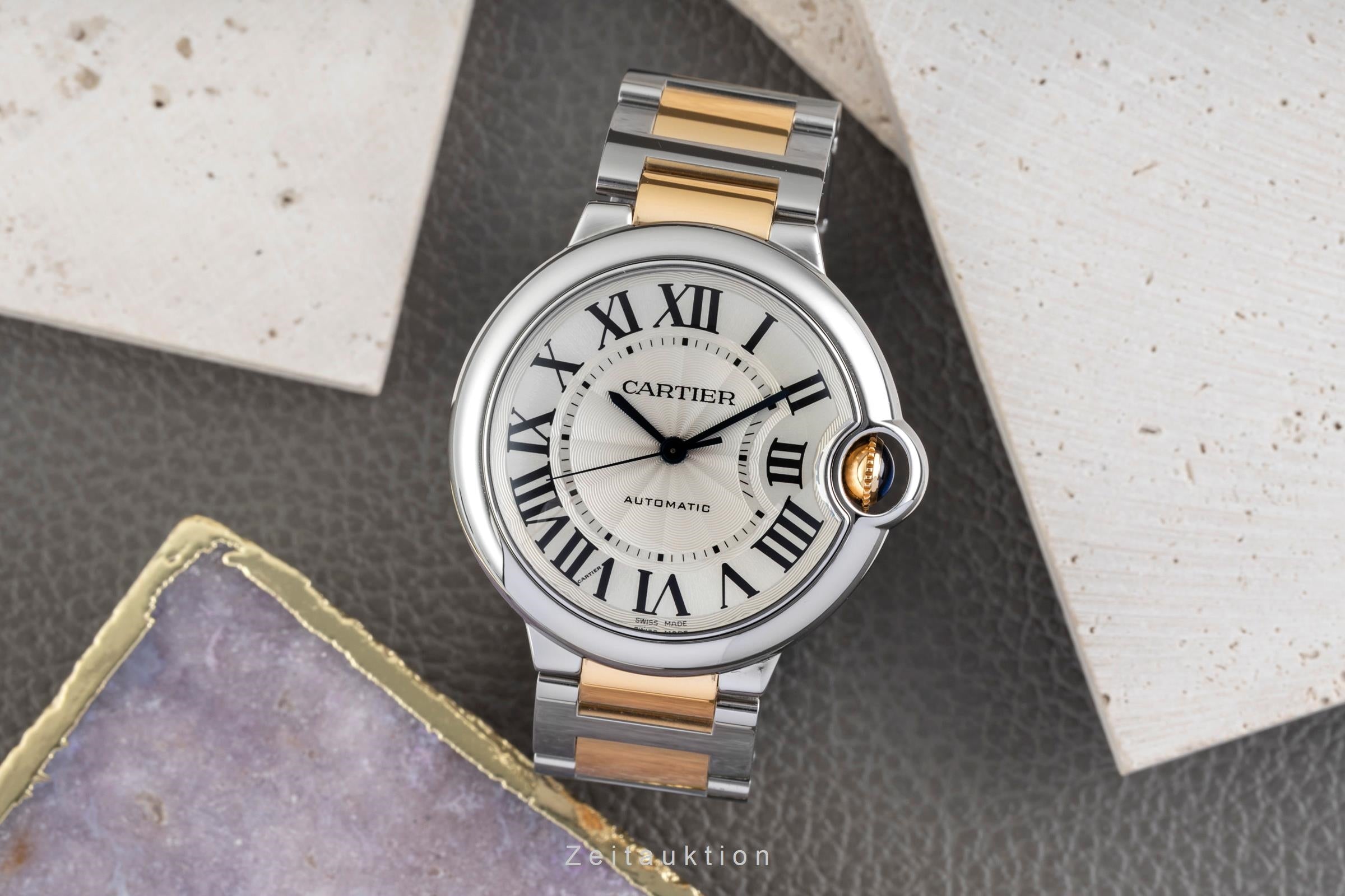 Cartier Ballon Bleu de Cartier acciaio / oro automatismo orologio da uomo W2BB0012  [2603562]