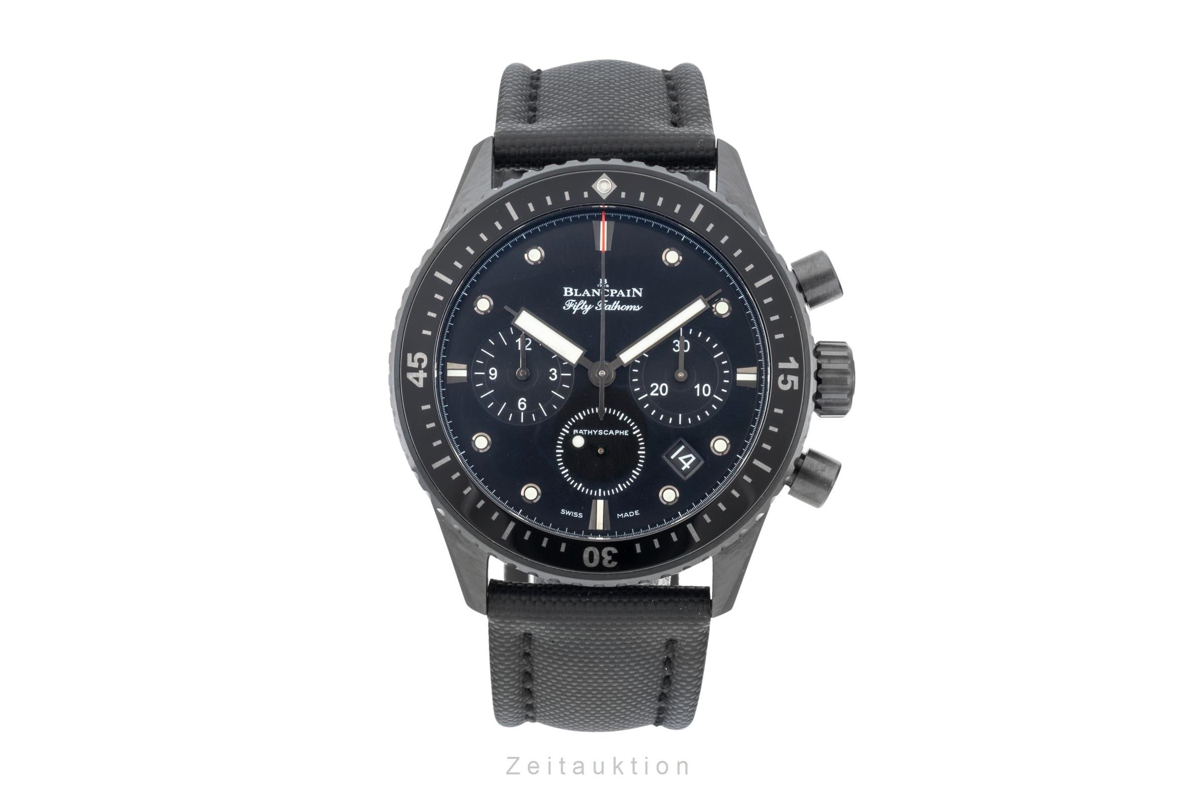 Blancpain Fifty Fathoms chronographe céramique automatique montre pour hommes 5200-0130-B52A LP: 19750EUR  [2603564]