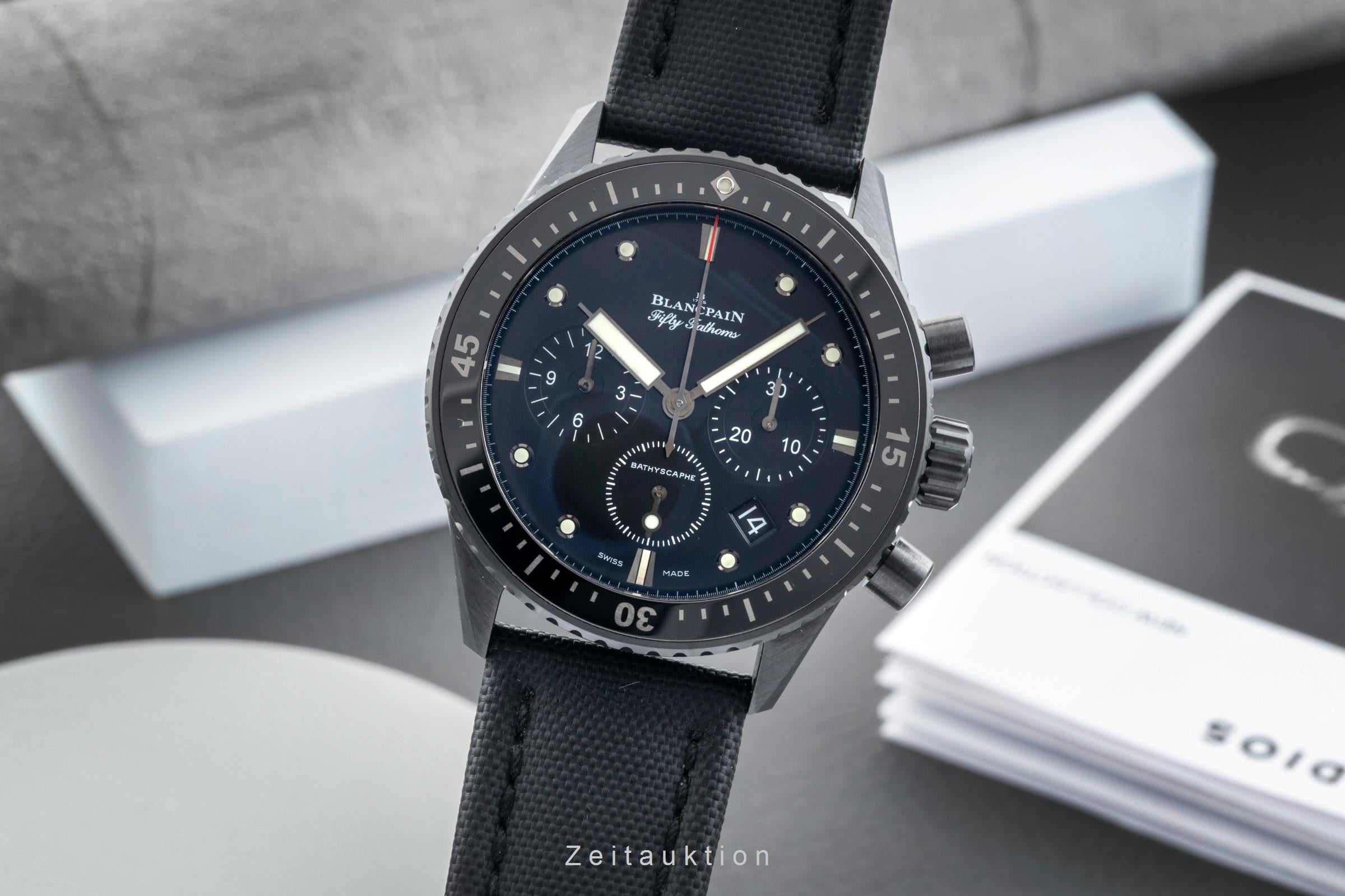 Blancpain Fifty Fathoms chronographe céramique automatique montre pour hommes 5200-0130-B52A LP: 19750EUR  [2603564]