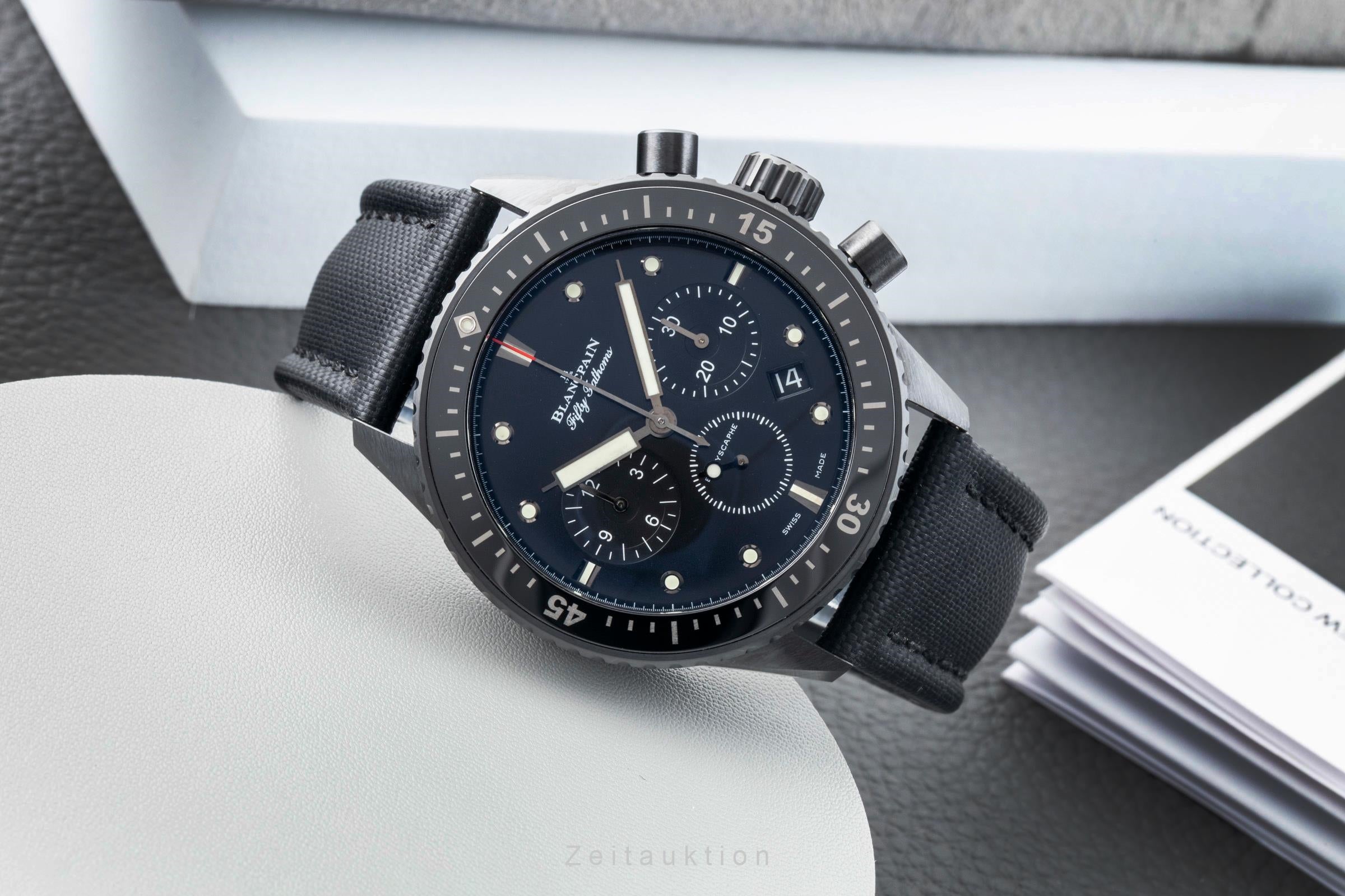 Blancpain Fifty Fathoms chronographe céramique automatique montre pour hommes 5200-0130-B52A LP: 19750EUR  [2603564]