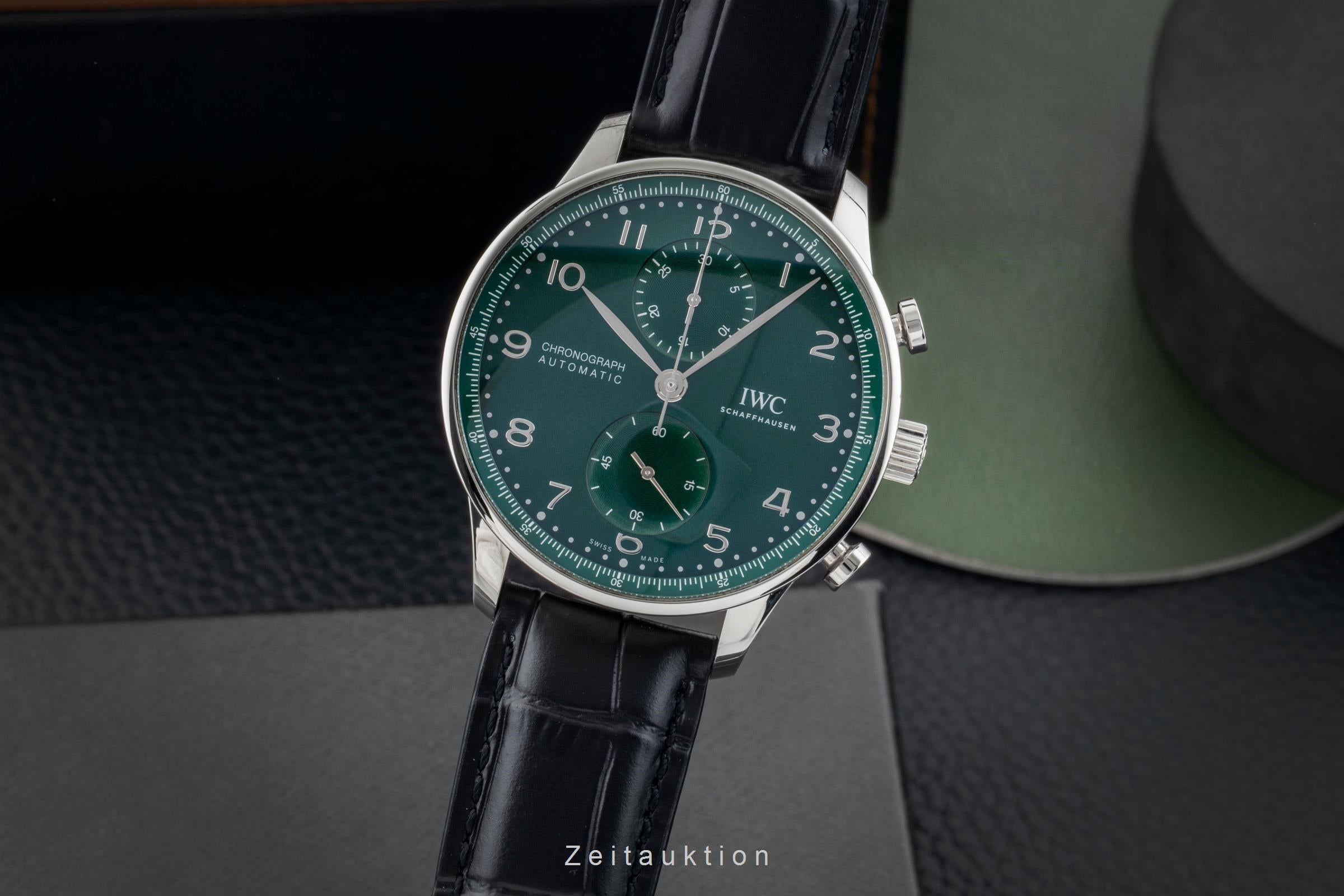IWC Portugieser chronograph steel automatic men's watch IW371615 LP: 9100EUR  [2603565]