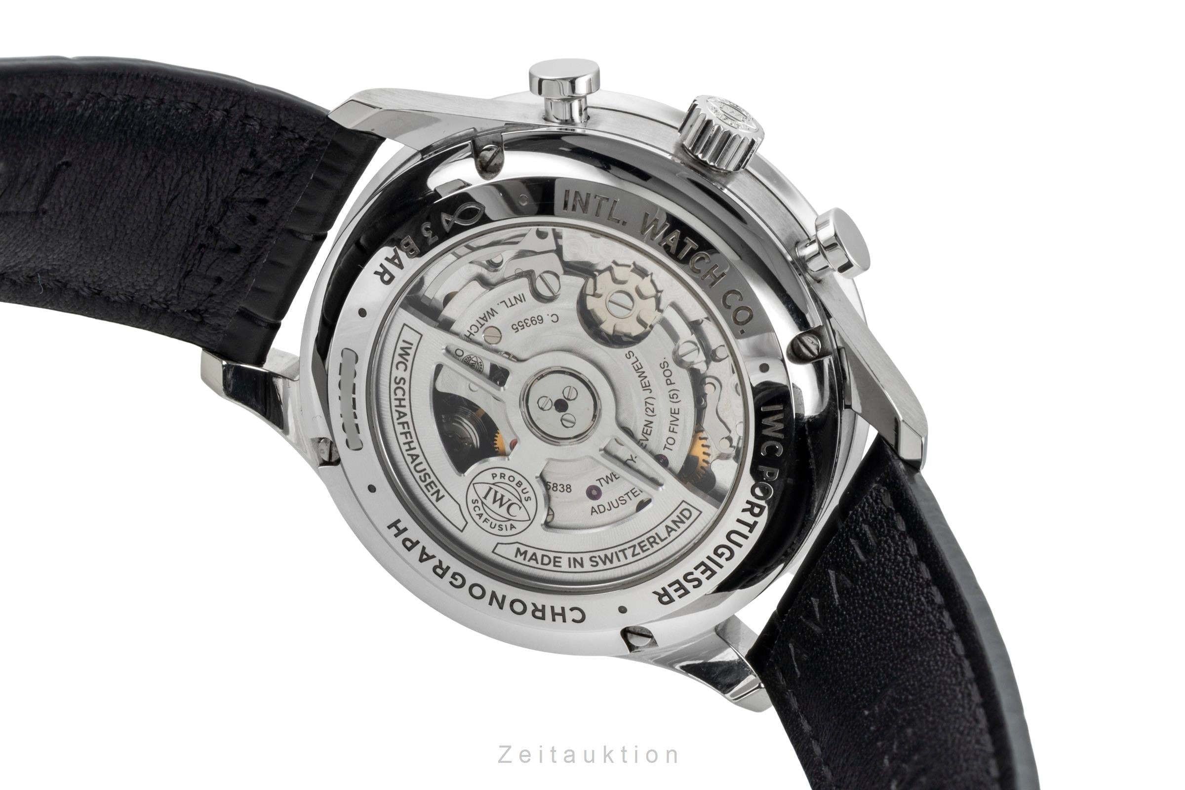 IWC Portugieser Chronograph Green Dial Stahl Automatik Herrenuhr Ref. IW371615  [2603565]