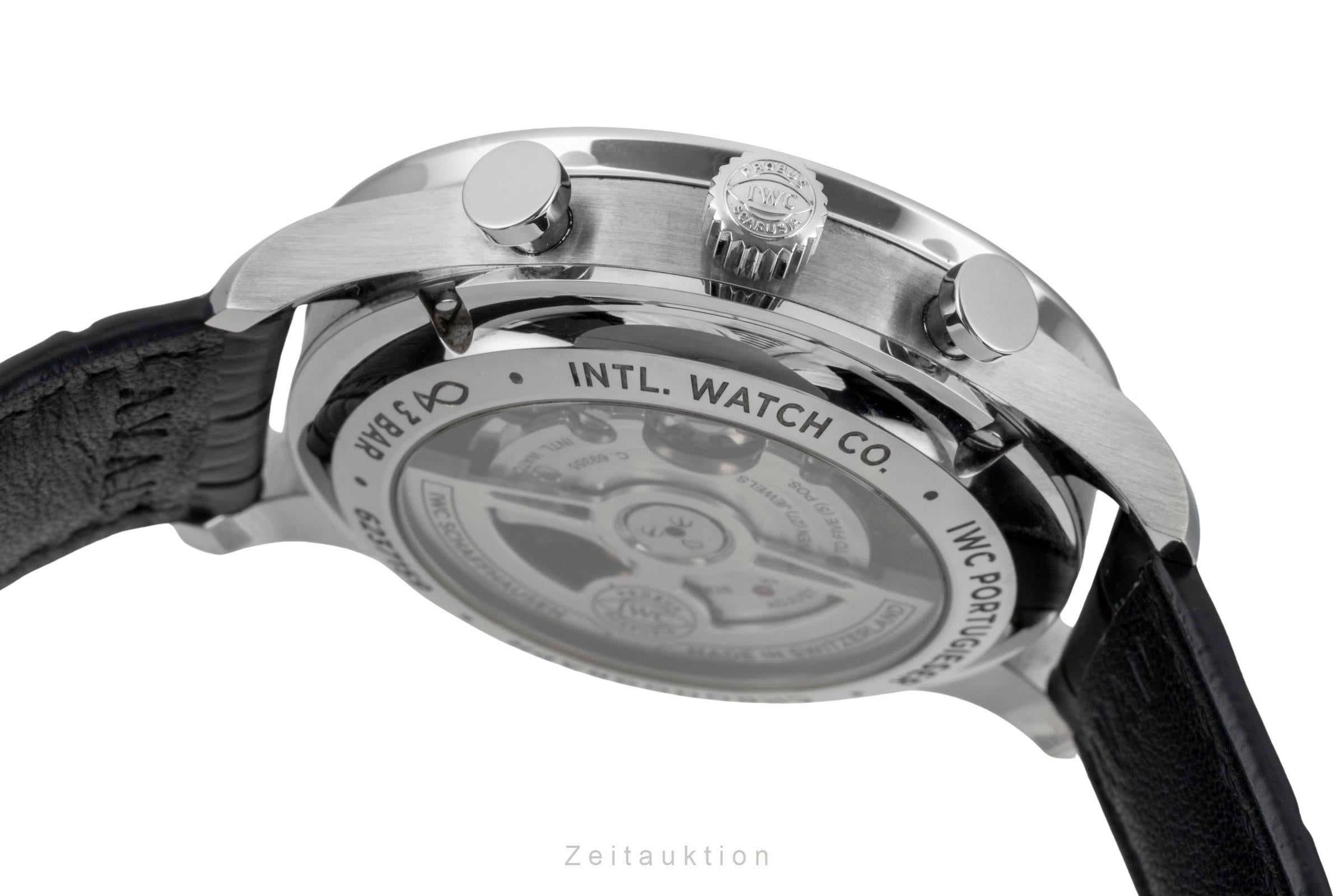 IWC Portugieser Chronograph Green Dial Stahl Automatik Herrenuhr Ref. IW371615  [2603565]
