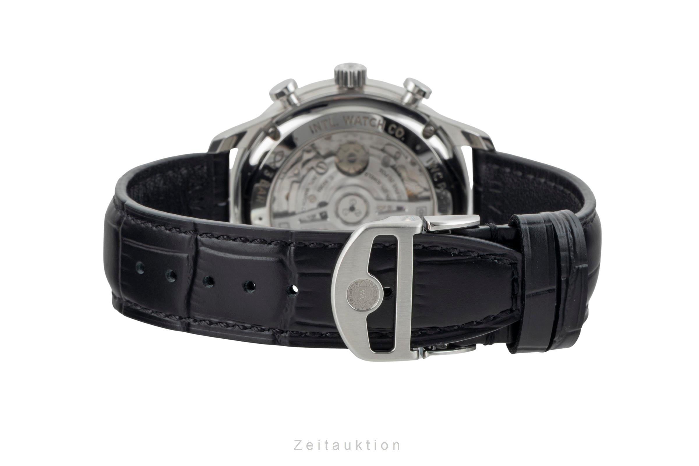 IWC Portugieser Chronograph Green Dial Stahl Automatik Herrenuhr Ref. IW371615  [2603565]
