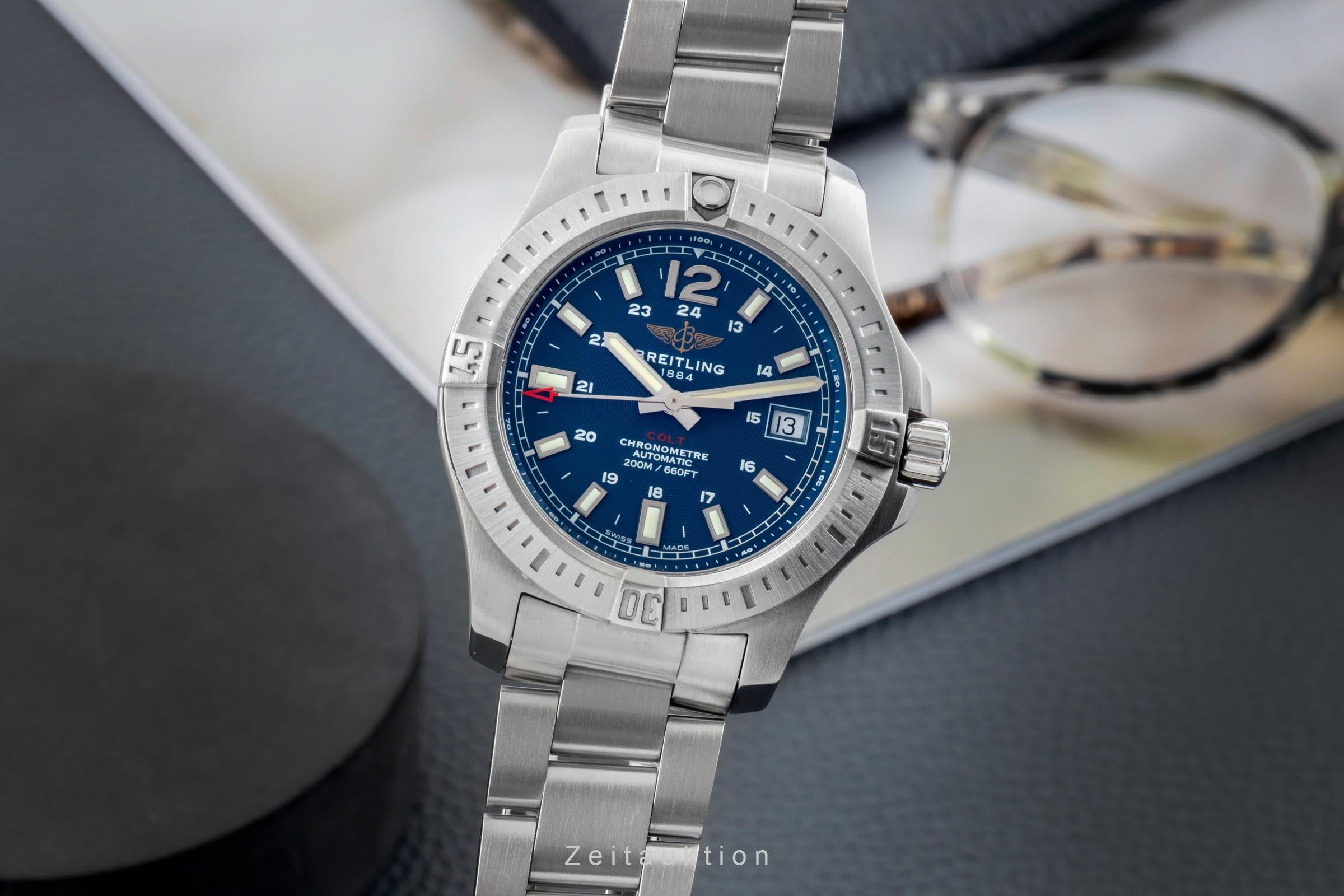 Breitling Colt acciaio automatismo orologio da uomo A17313101C1A1  [2603566]