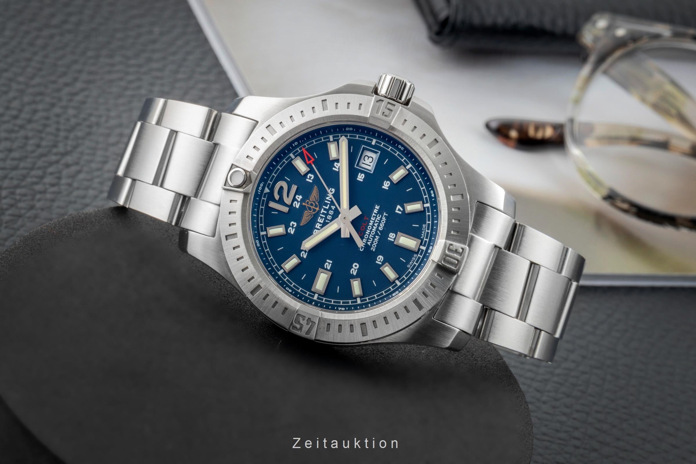 Breitling Colt acciaio automatismo orologio da uomo A17313101C1A1  [2603566]