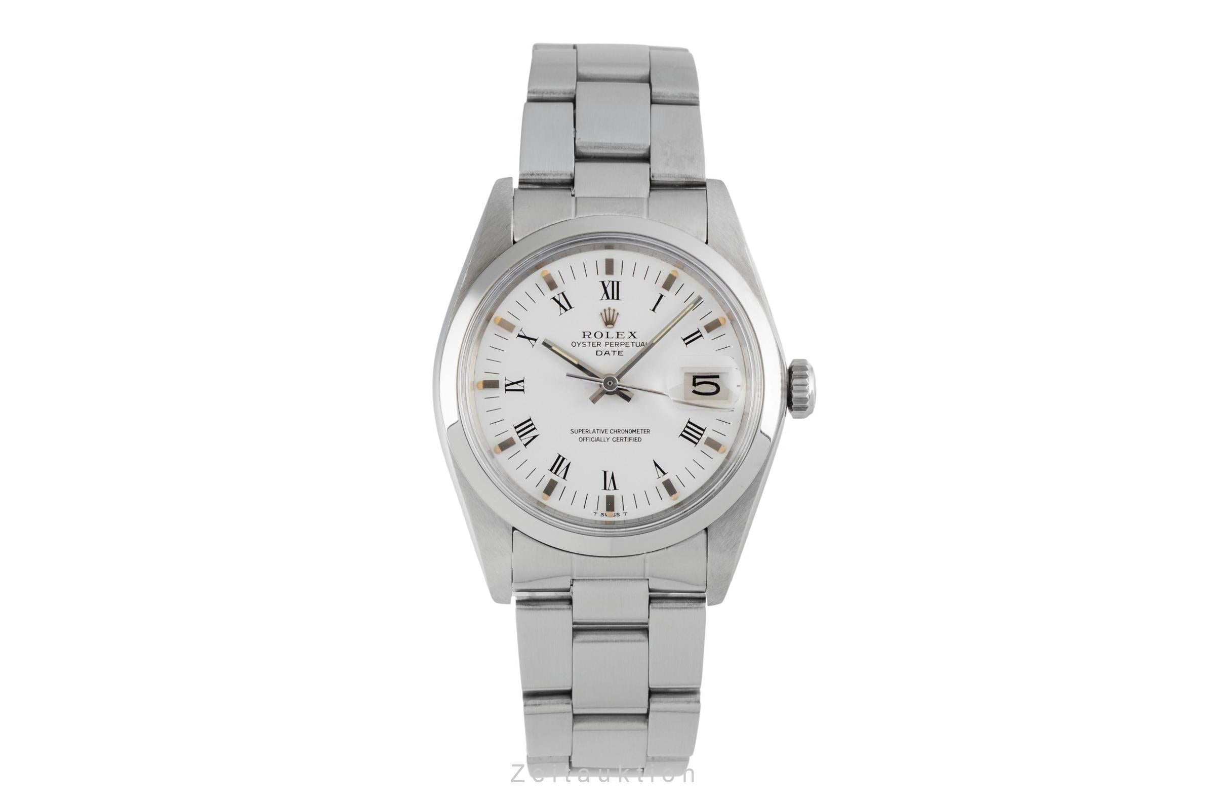 Rolex Date steel automatic men's watch 1500  [2603571]