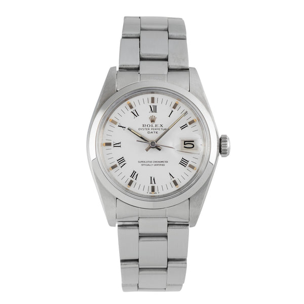 Rolex Date steel automatic men's watch 1500  [2603571]