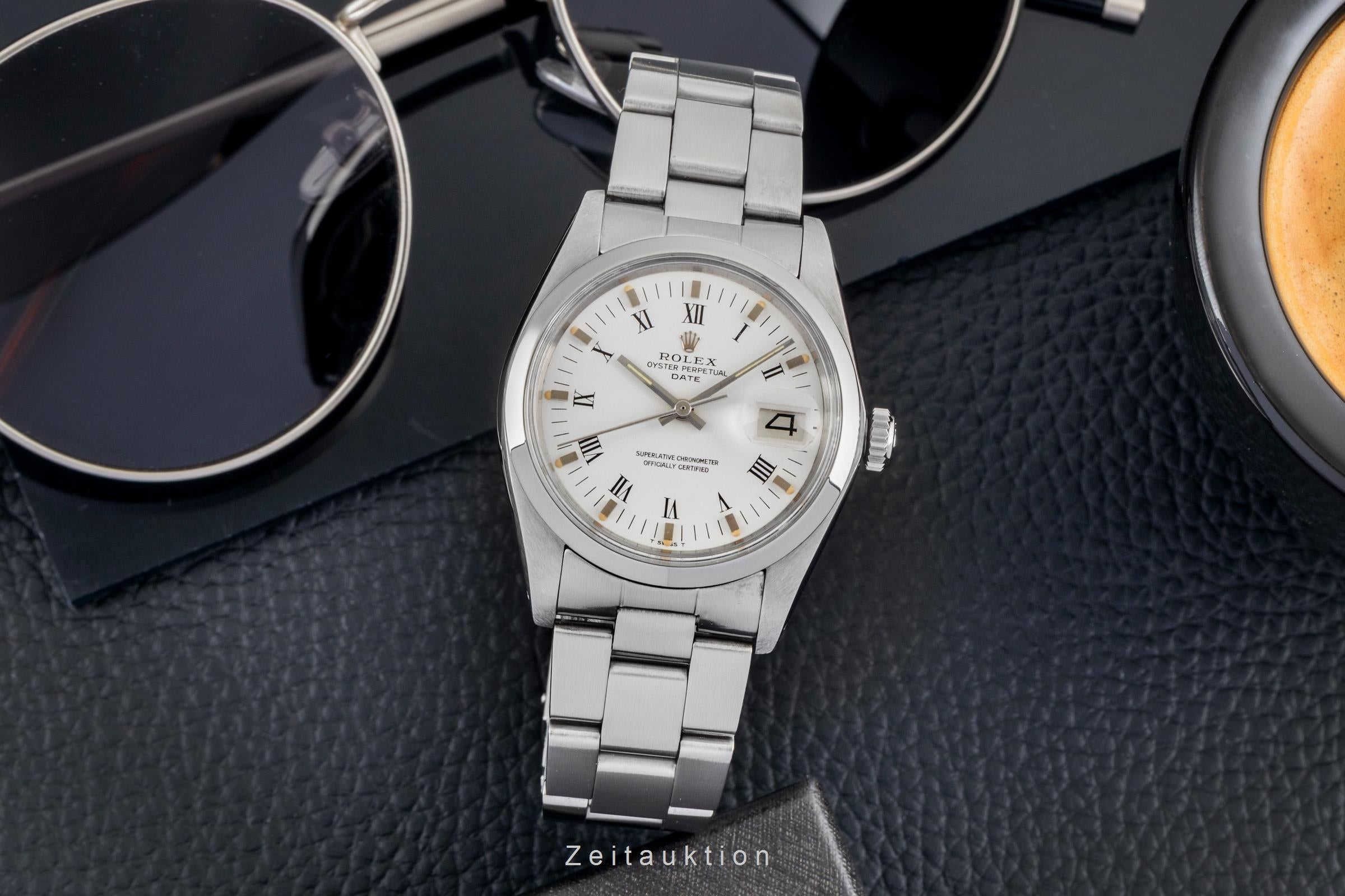 Rolex Date steel automatic men's watch 1500  [2603571]