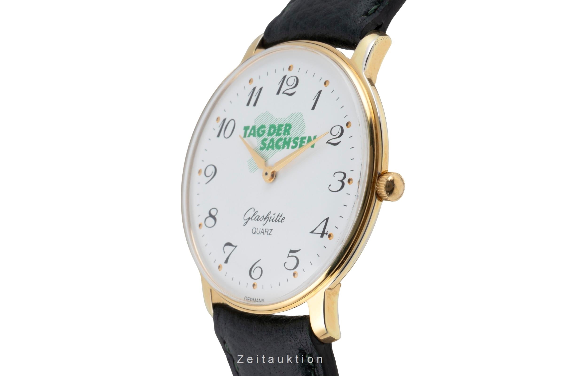 Glashütte bañado en oro cuarzo unisex  [2603575]
