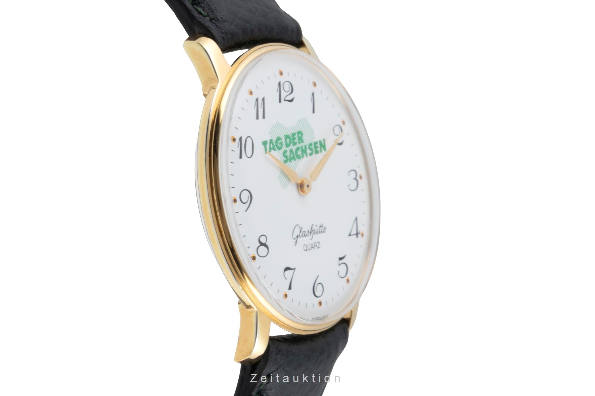 Glashütte bañado en oro cuarzo unisex  [2603575]