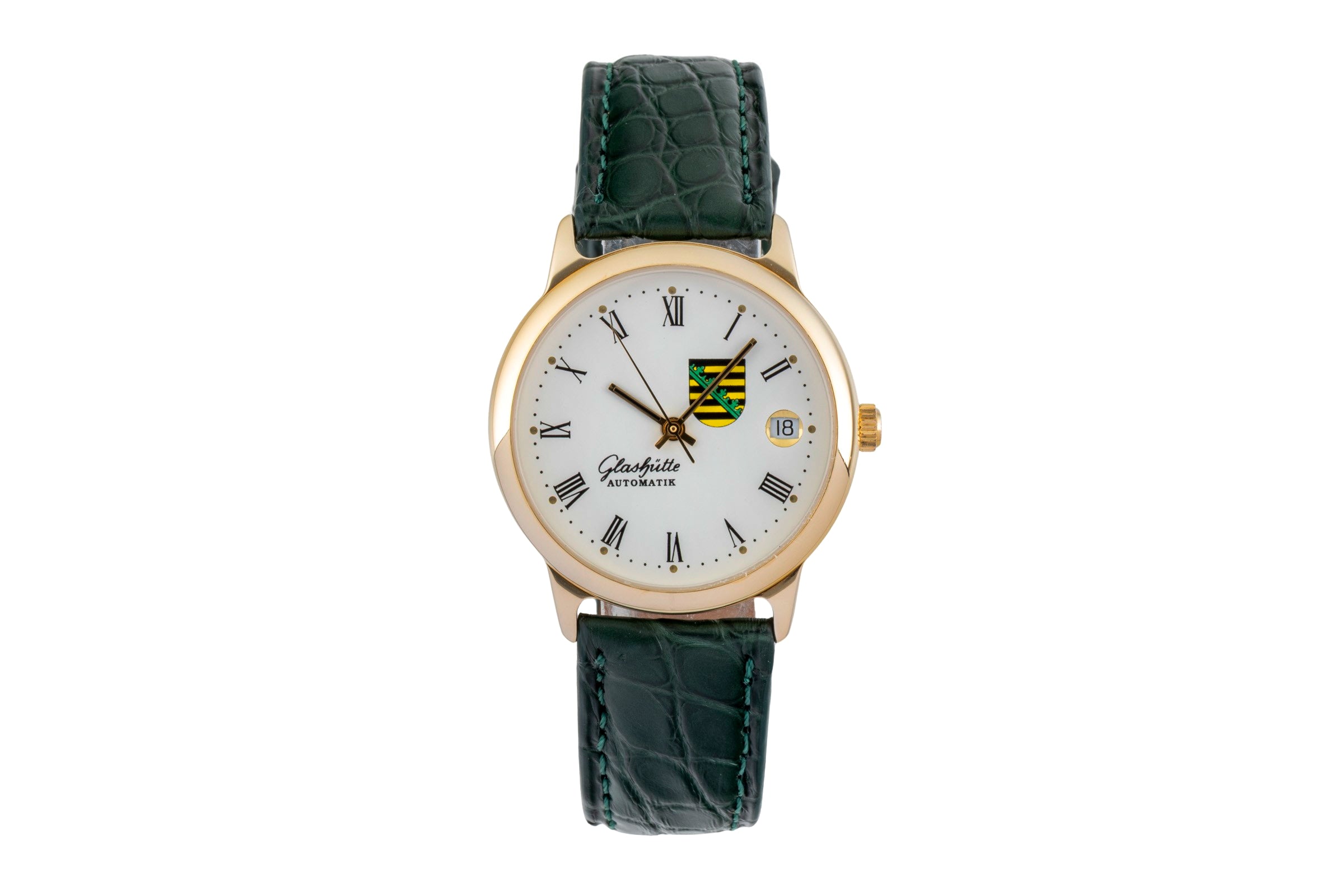 Glashütte latón bañado en oro automático unisex 0726-12-13-54  [2603576]