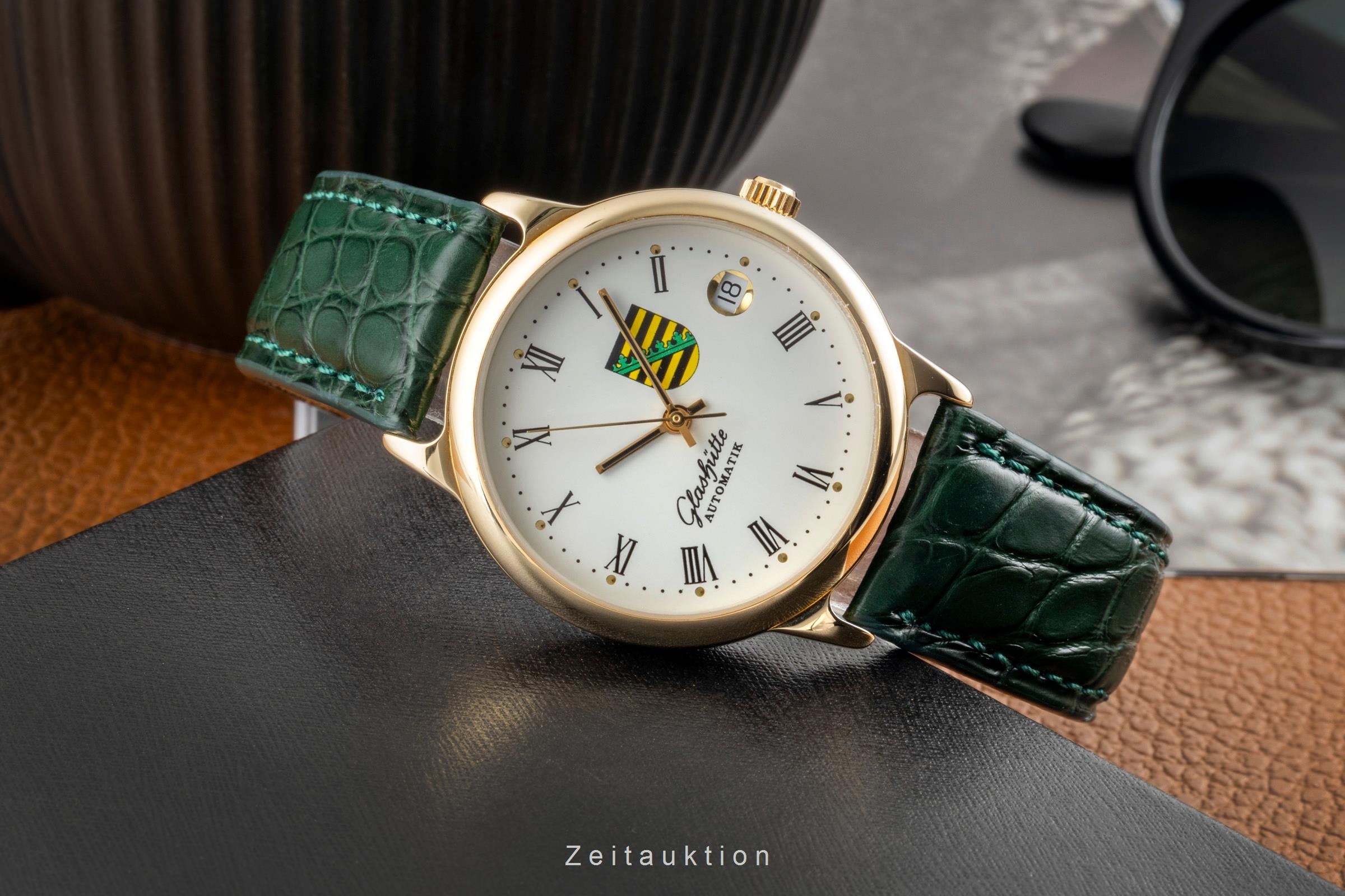 Glashütte latón bañado en oro automático unisex 0726-12-13-54  [2603576]