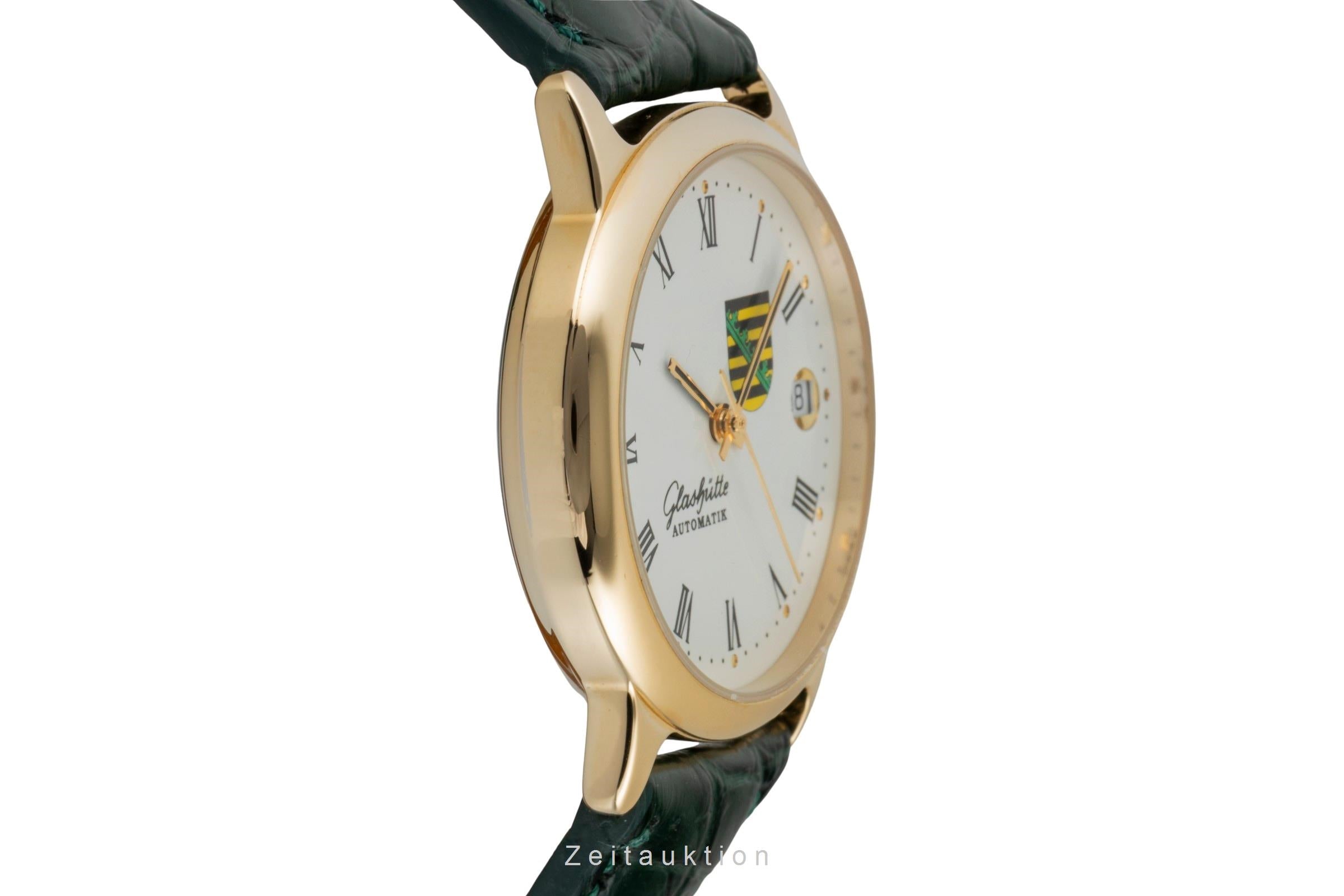 Glashütte latón bañado en oro automático unisex 0726-12-13-54  [2603576]