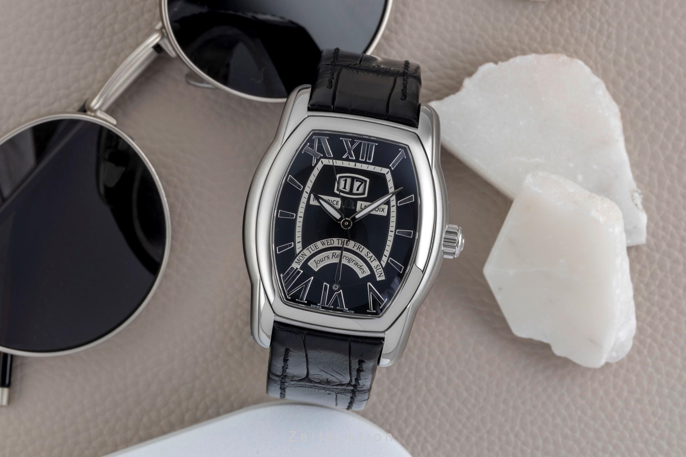Maurice Lacroix Masterpiece acero automático reloj para caballeros MP6119-SS001  [2603577]