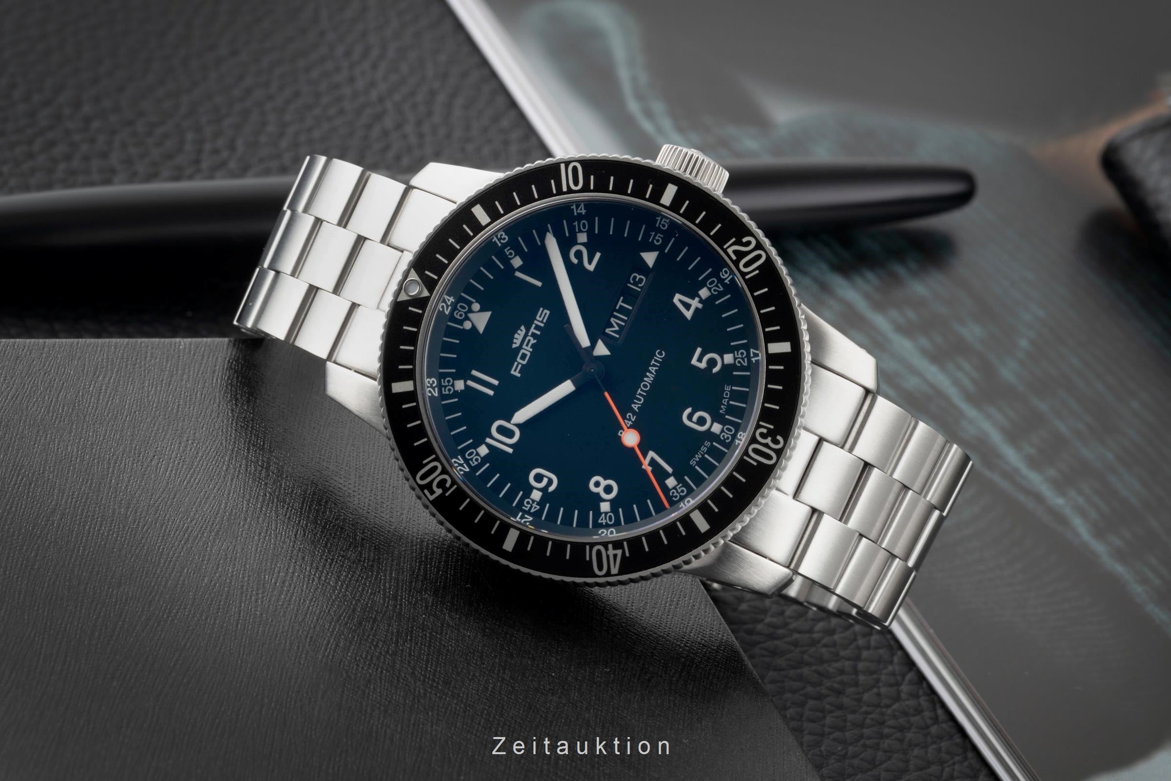 Fortis B-42 steel automatic men's watch 647.10.158.4  [2603578]