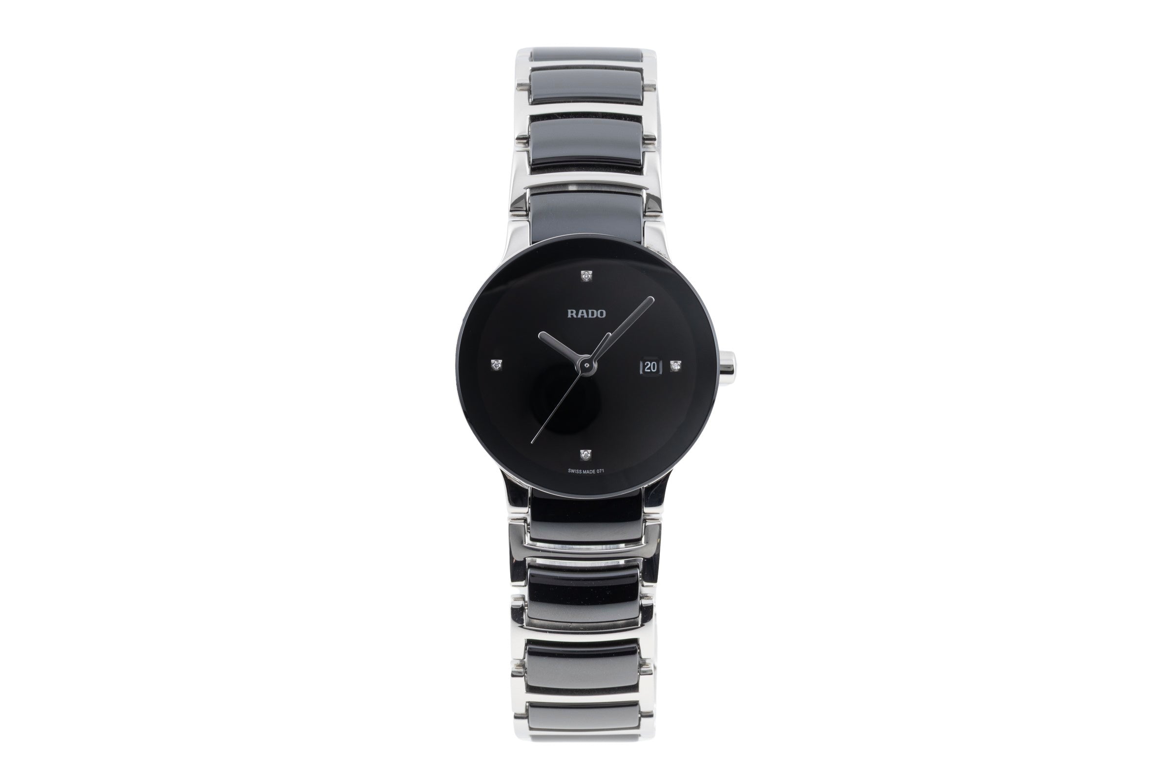 Rado Centrix ceramic / steel quartz women's watch 01.111.0935.3.071  [2603582]