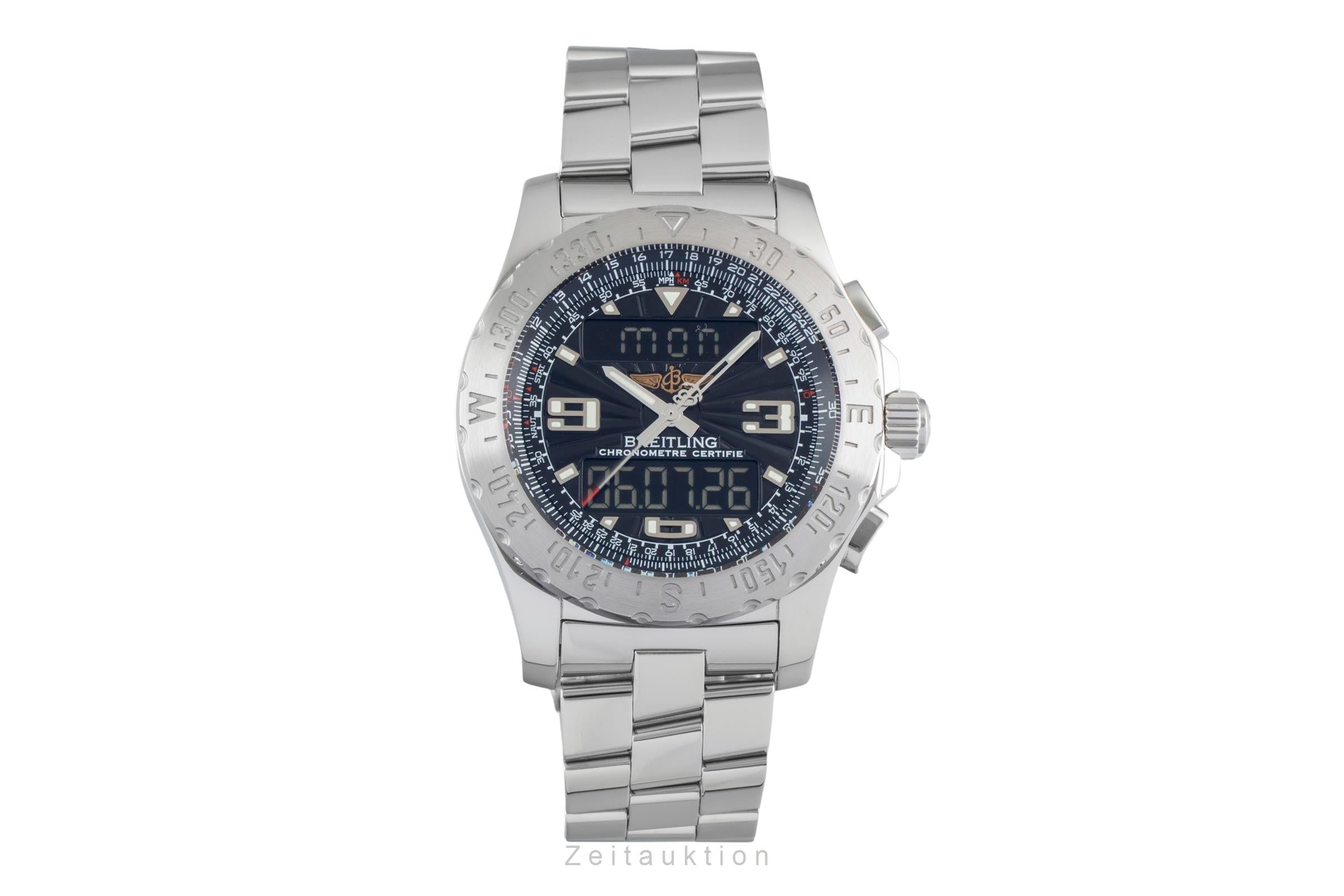 Breitling Airwolf Chronograph Black Dial Edelstahl Quarz Herrenuhr Ref. A78363 [2603585]