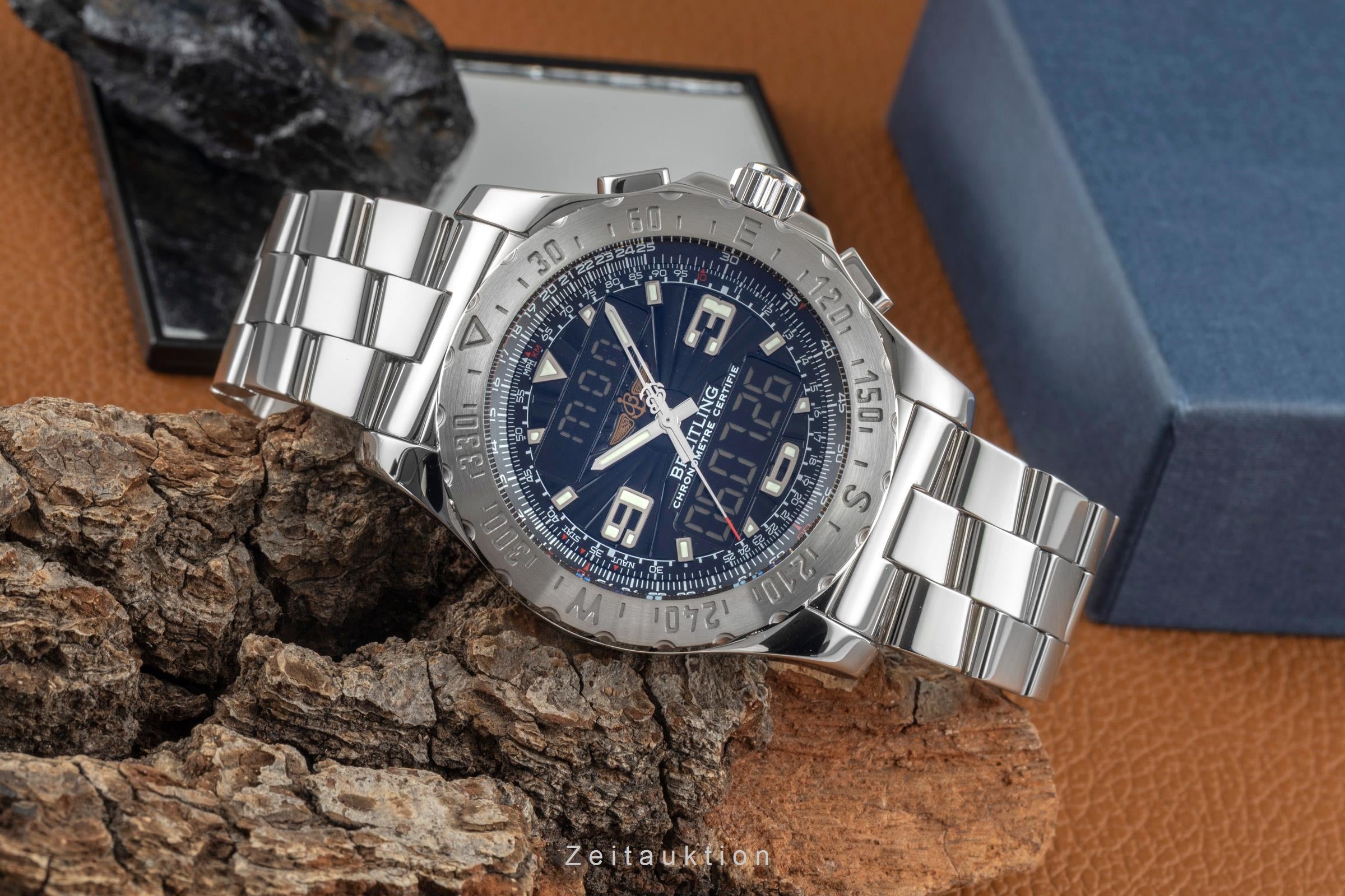 Breitling Airwolf Chronograph Black Dial Edelstahl Quarz Herrenuhr Ref. A78363 [2603585]