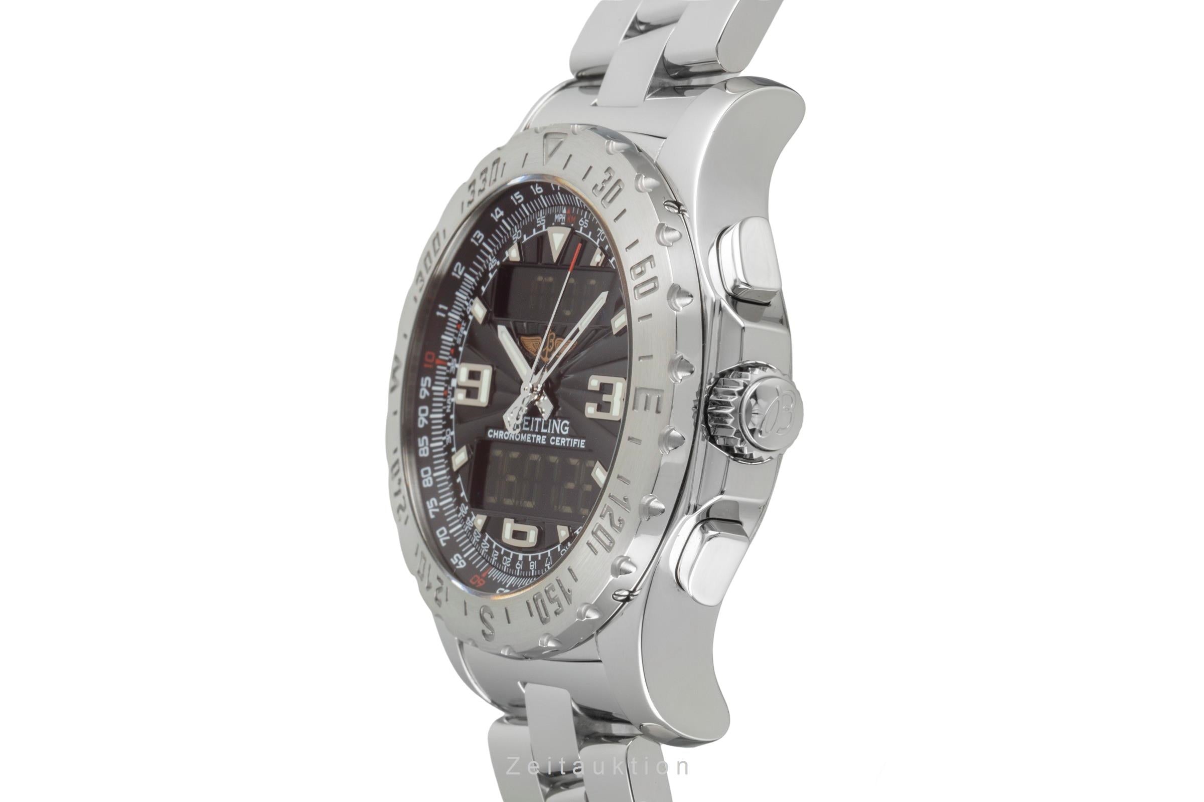 Breitling Airwolf Chronograph Black Dial Edelstahl Quarz Herrenuhr Ref. A78363 [2603585]