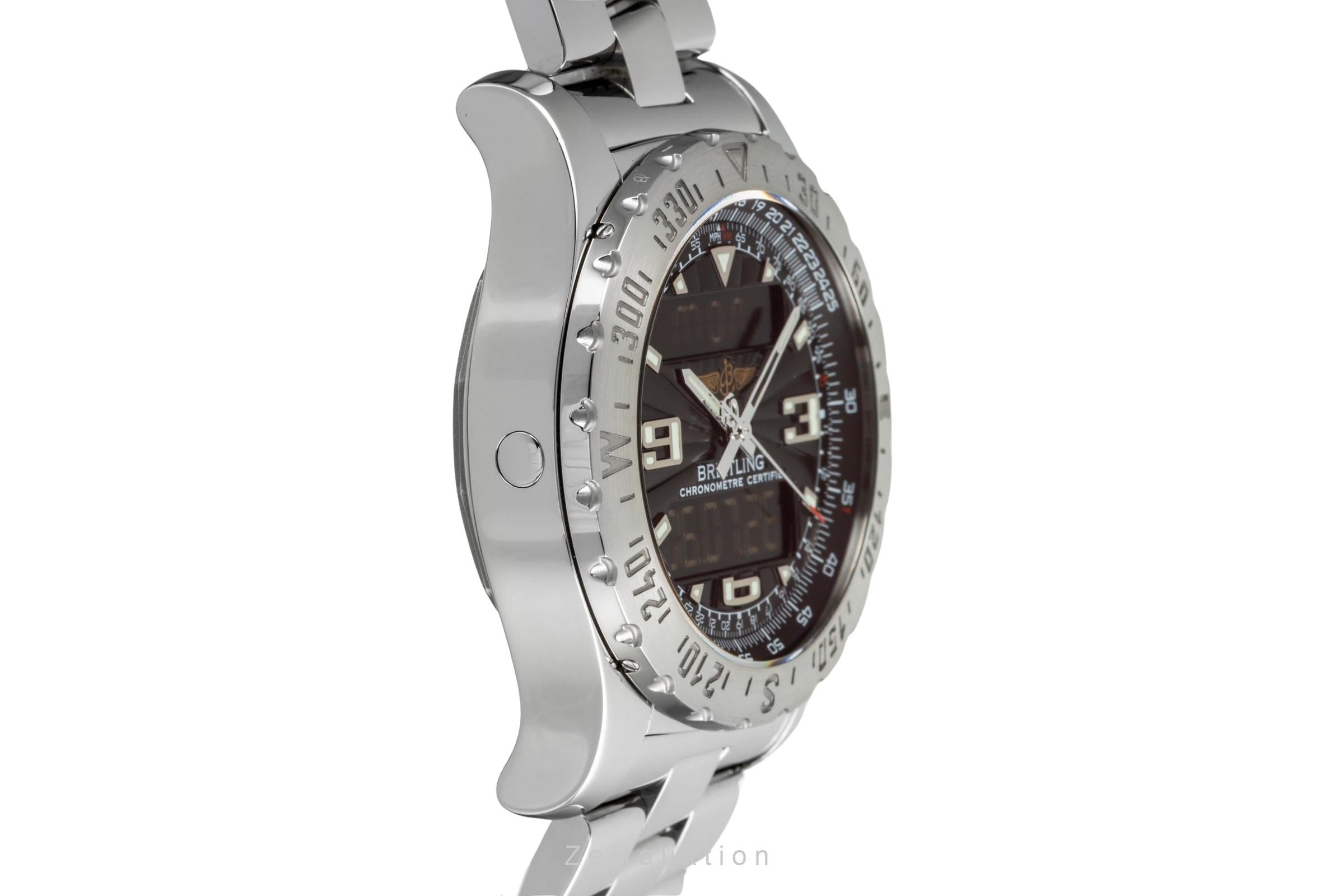 Breitling Airwolf Chronograph Black Dial Edelstahl Quarz Herrenuhr Ref. A78363 [2603585]