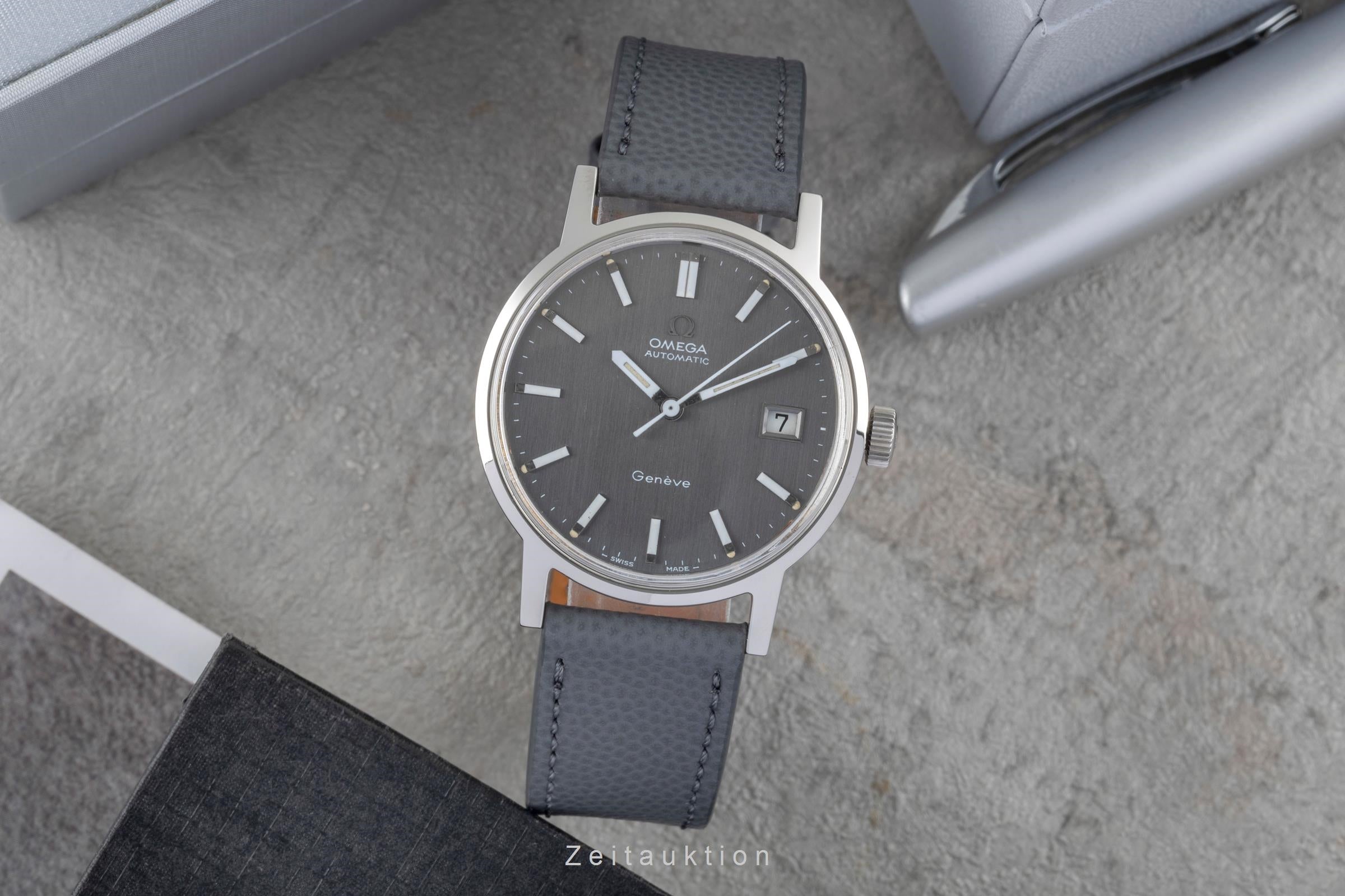 Omega Geneve steel automatic men's watch ST 168.0098,166.098 Vintage  [2603591]