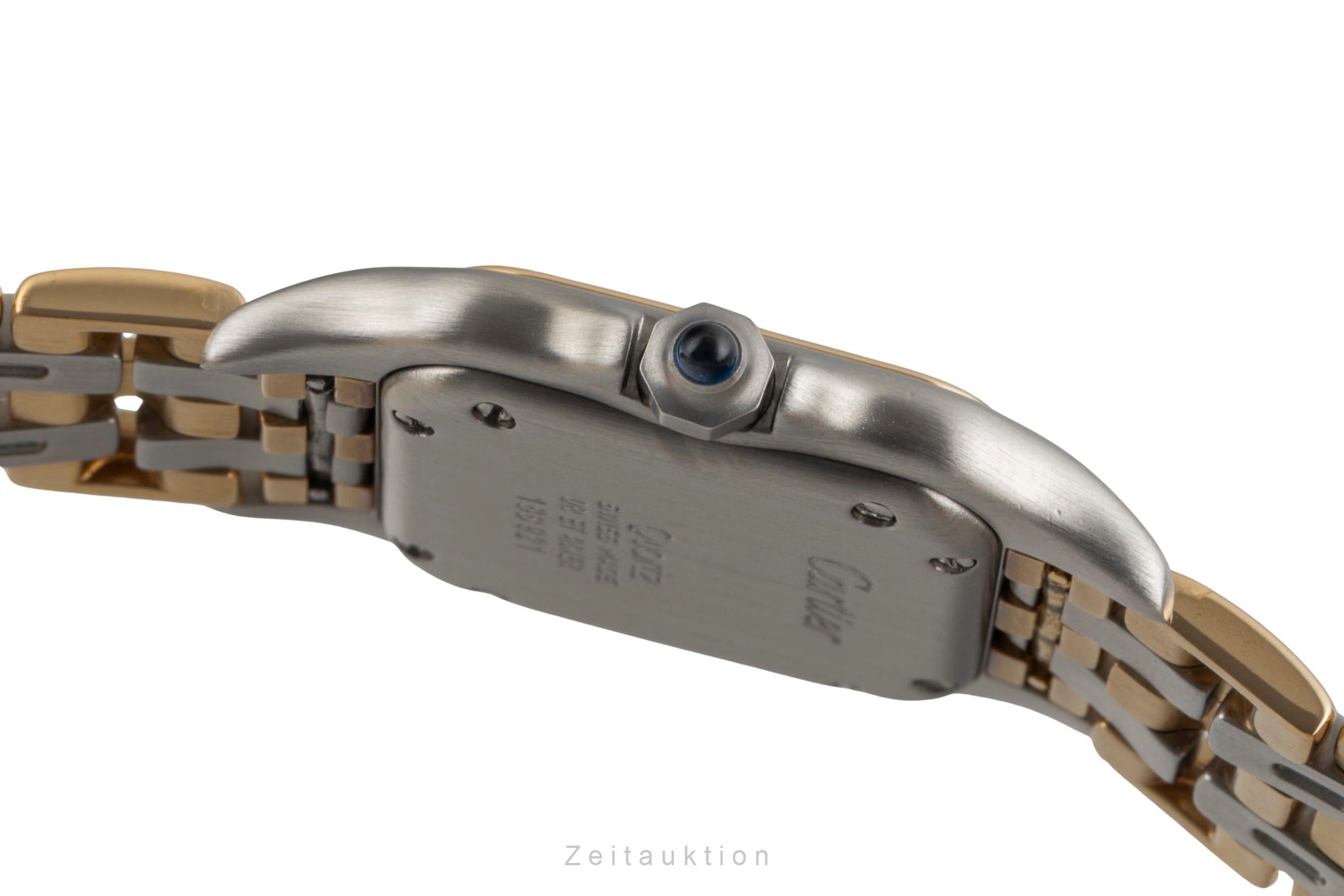Cartier Panthere acero / oro cuarzo reloj para damas  166921  [2603592]
