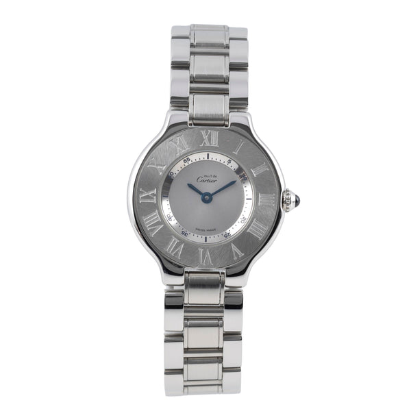 Cartier Must De Cartier 21 acciaio quarzo orologio da donna W10109T2, 1340  [2603603]