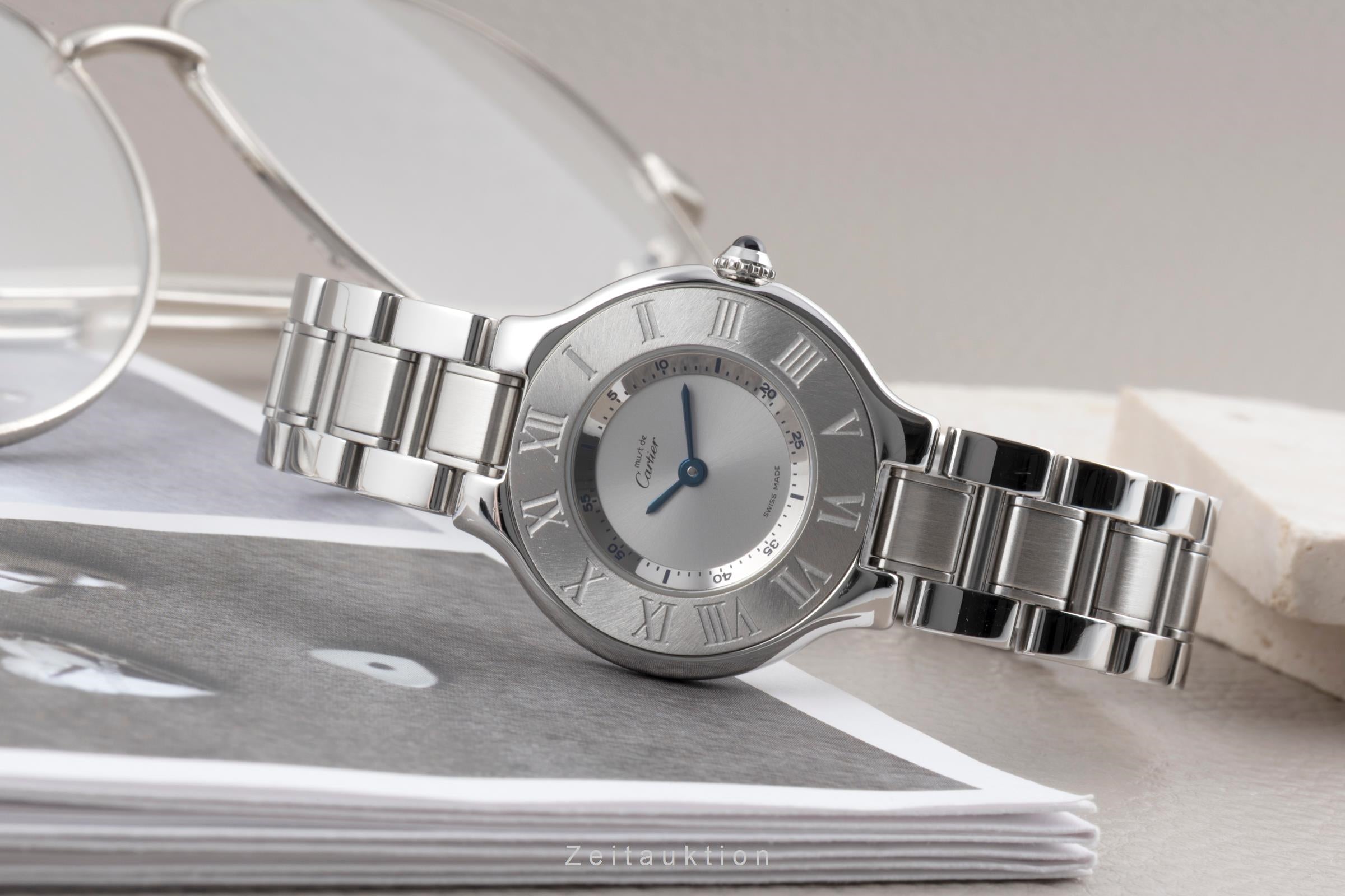 Cartier Must De Cartier 21 acciaio quarzo orologio da donna W10109T2, 1340  [2603603]