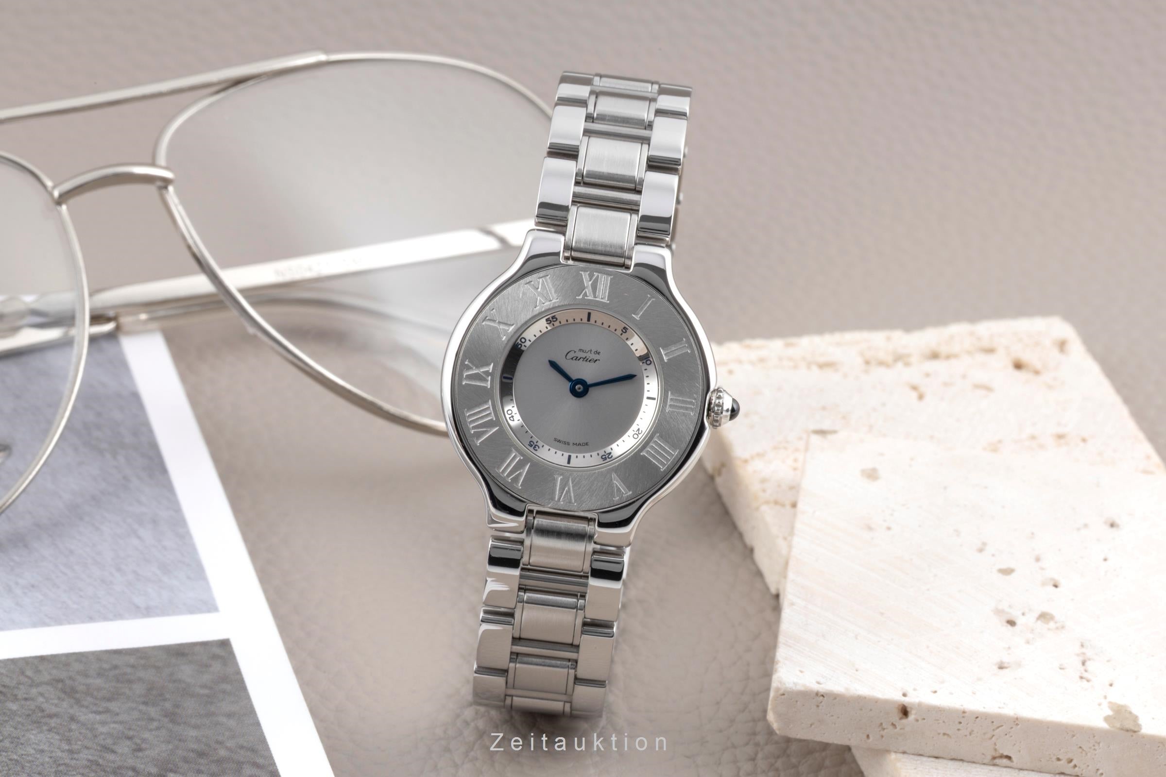 Cartier Must De Cartier 21 acciaio quarzo orologio da donna W10109T2, 1340  [2603603]