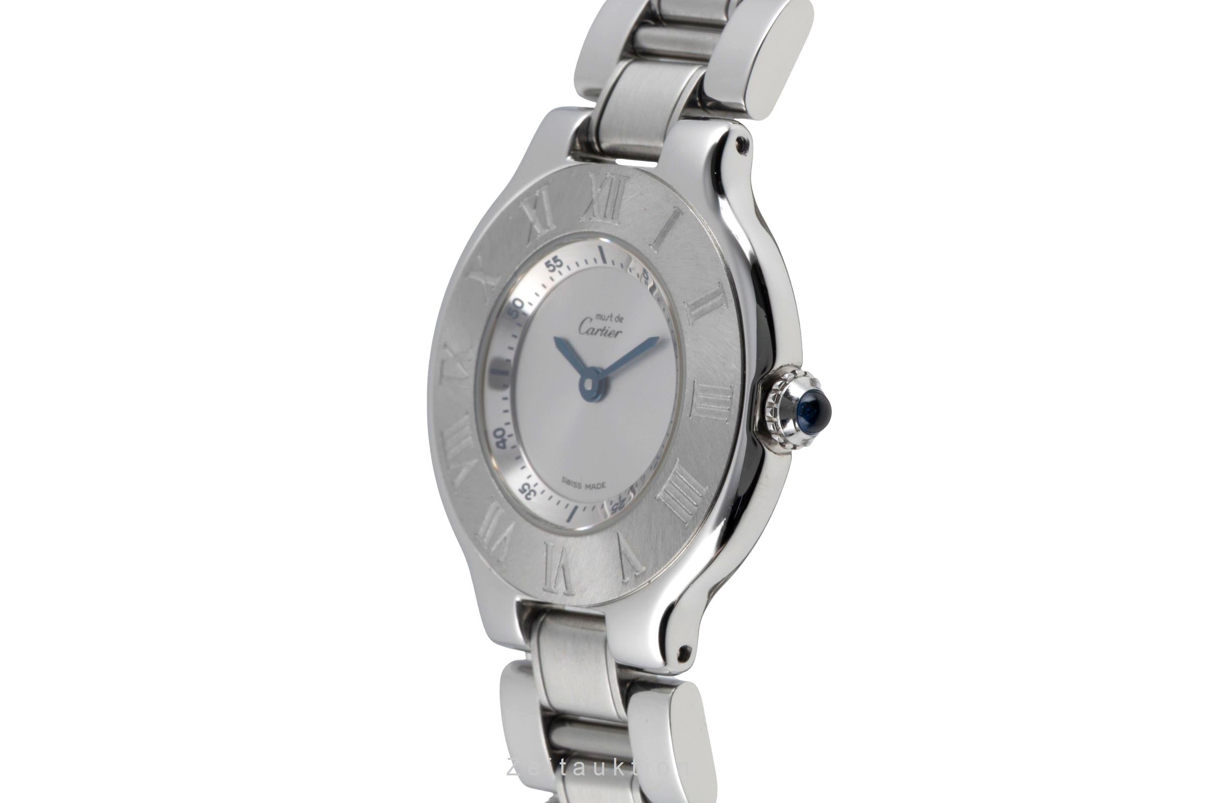 Cartier Must De Cartier 21 acciaio quarzo orologio da donna W10109T2, 1340  [2603603]