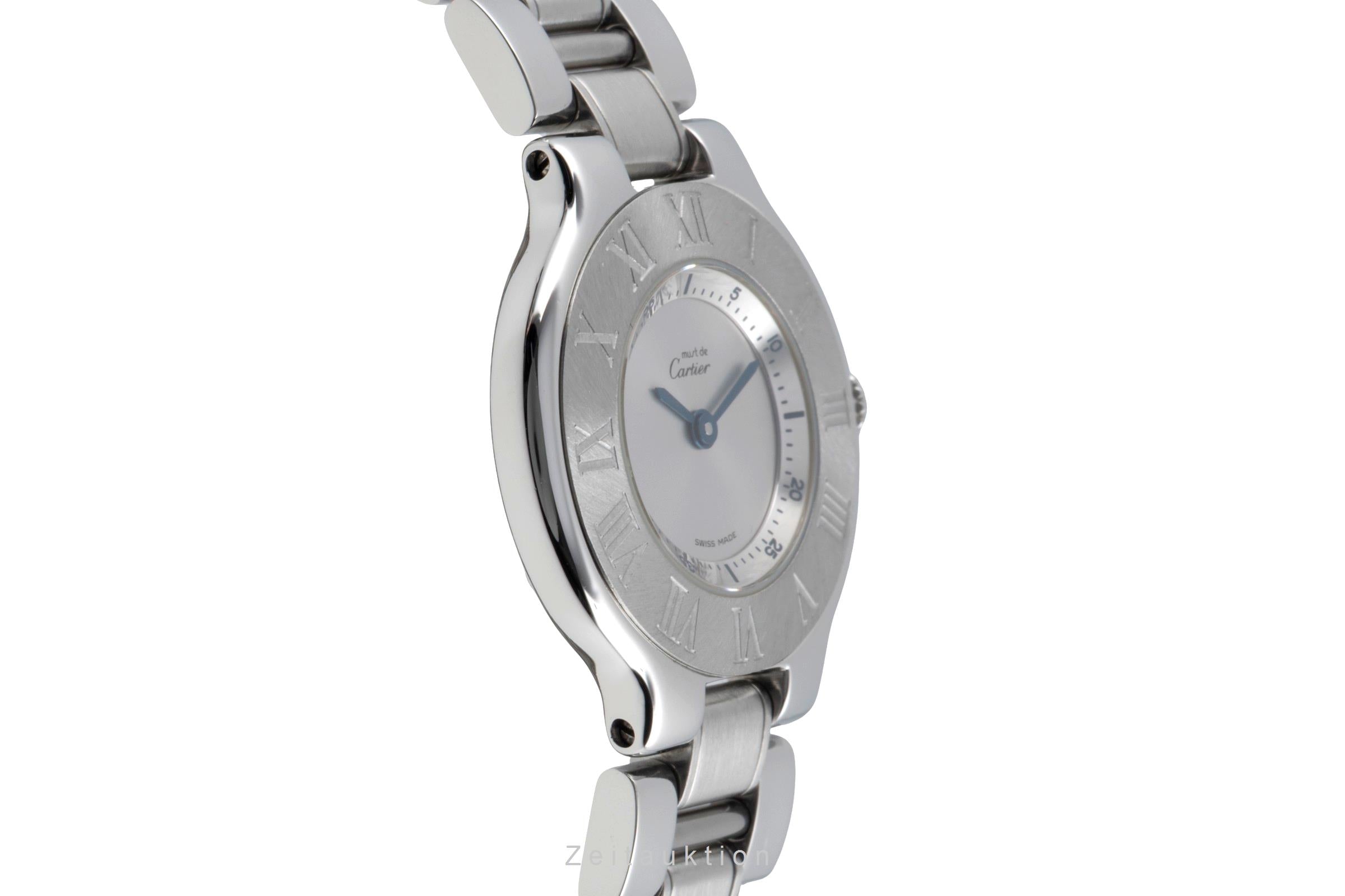 Cartier Must De Cartier 21 acciaio quarzo orologio da donna W10109T2, 1340  [2603603]
