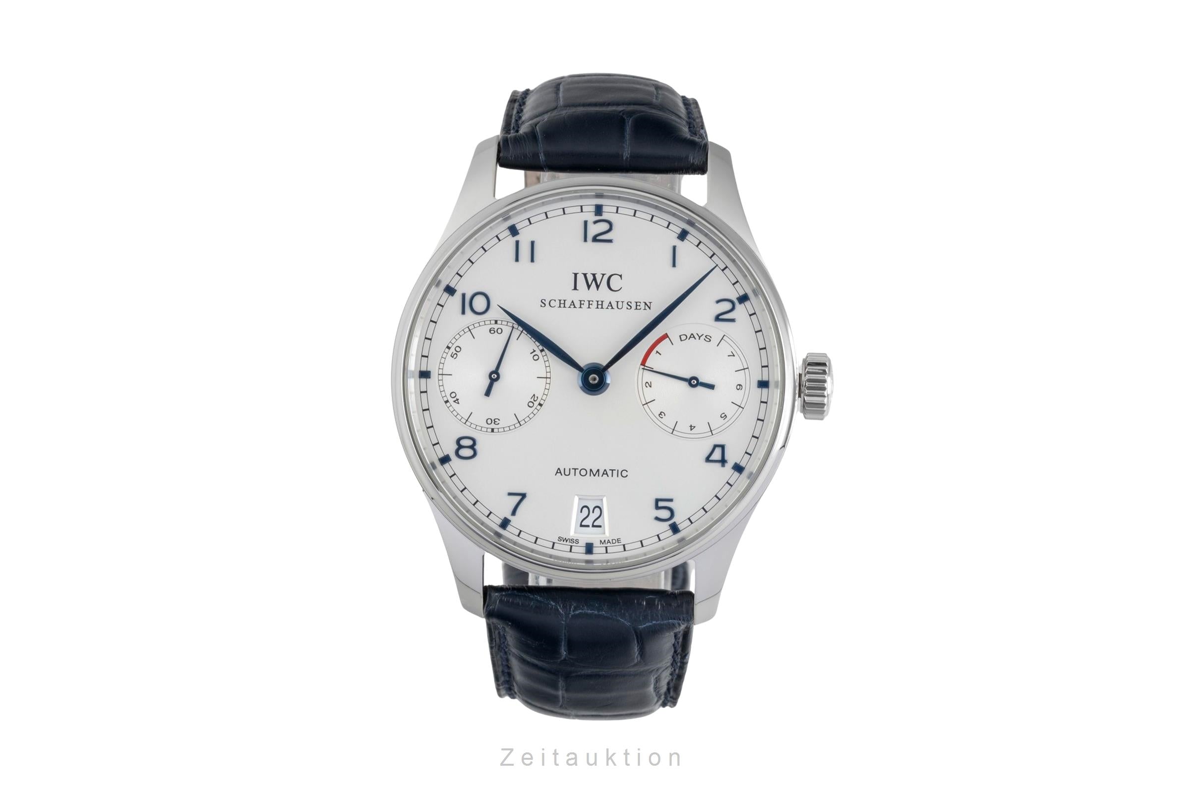 IWC Portugieser acero automático reloj para caballeros IW500107 LP: 14000EUR  [2603608]