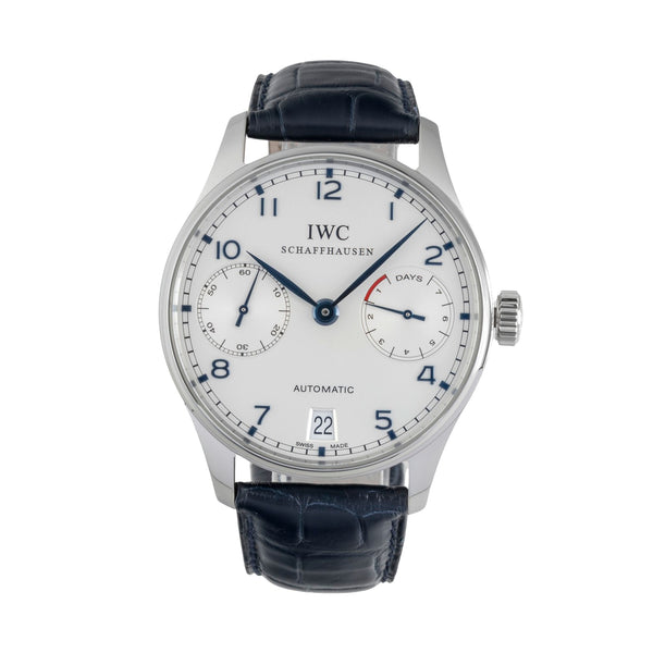 IWC Portugieser acero automático reloj para caballeros IW500107 LP: 14000EUR  [2603608]
