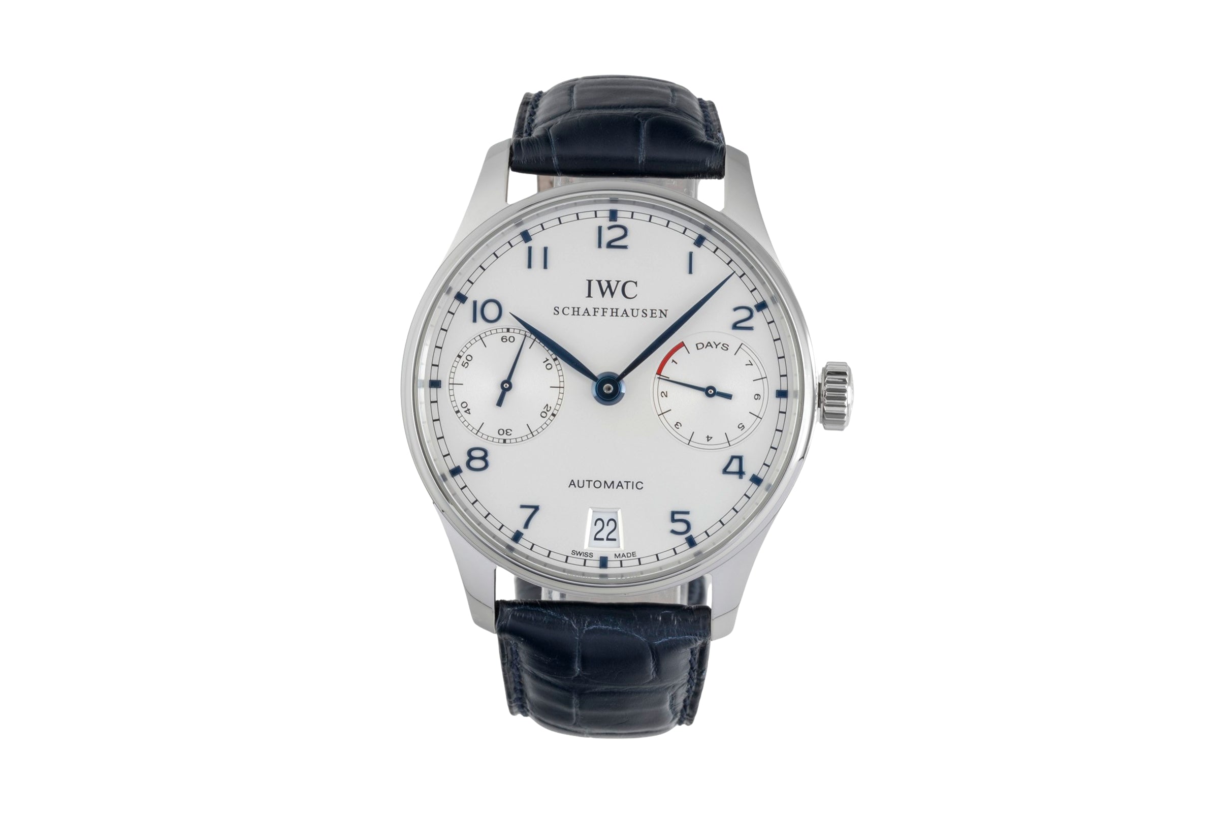 IWC Portugieser steel automatic men's watch IW500107 LP: 14000EUR  [2603608]