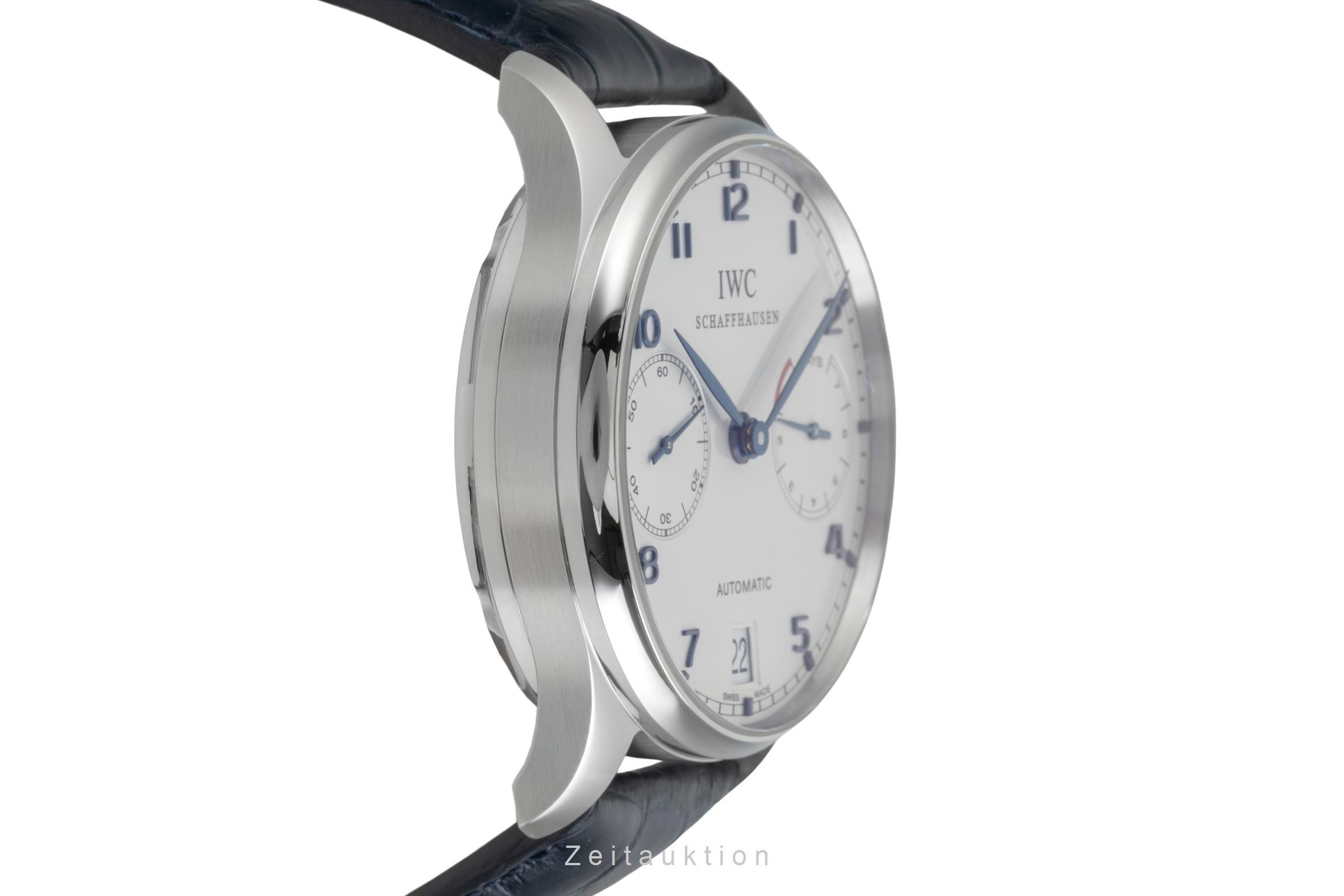 IWC Portugieser acero automático reloj para caballeros IW500107 LP: 14000EUR  [2603608]