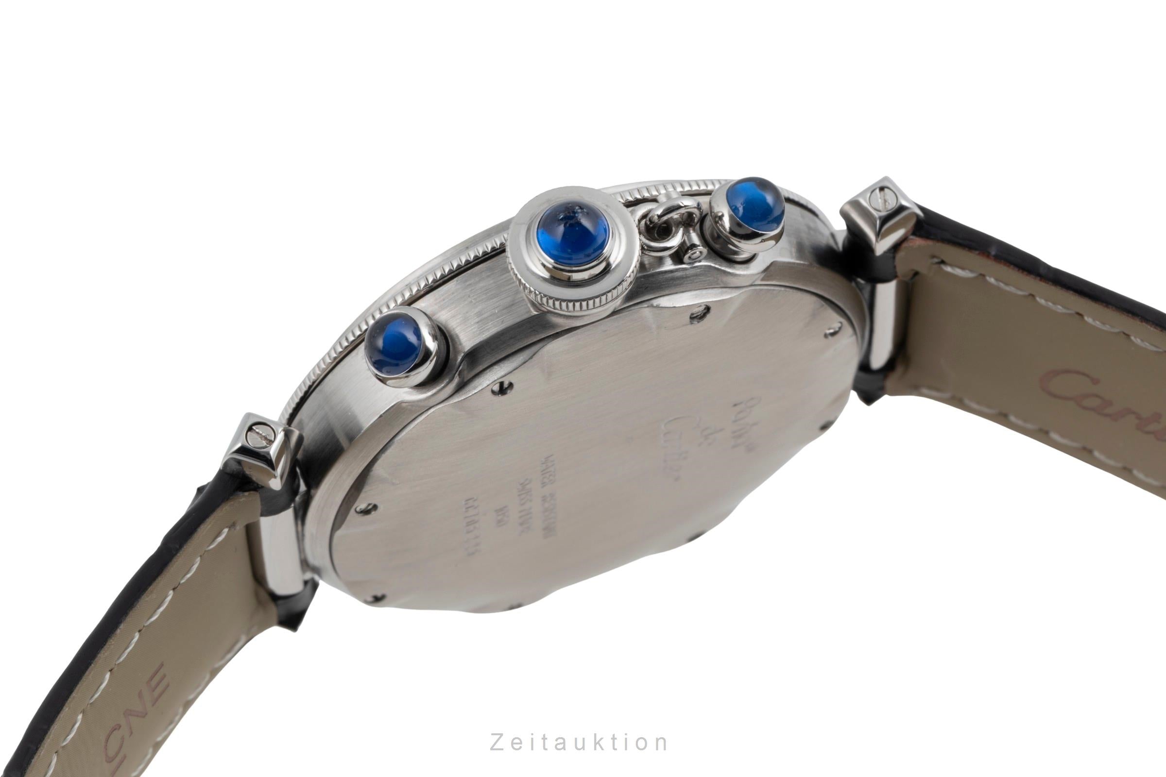 Cartier Pasha chronographe acier quartz montre pour hommes W3101855  [2603612]