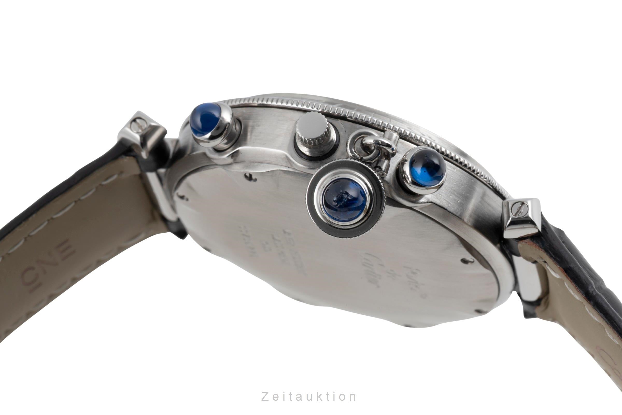 Cartier Pasha chronographe acier quartz montre pour hommes W3101855  [2603612]