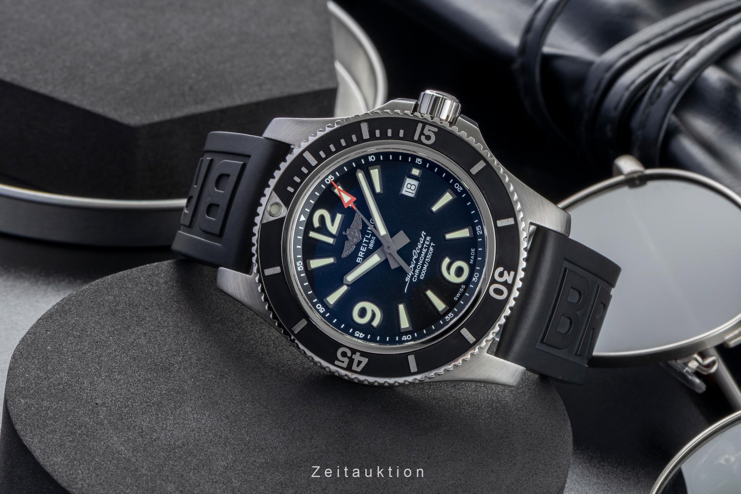 Breitling Superocean steel automatic men's watch A17367D71B1S2  [2603613]