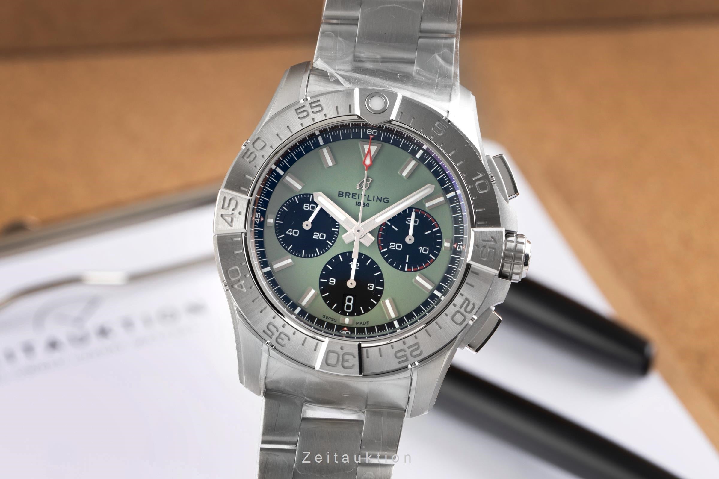 Breitling Avenger cronógrafo acero automático reloj para caballeros AB0147101L1A1 LP: 7350EUR  [2603622]