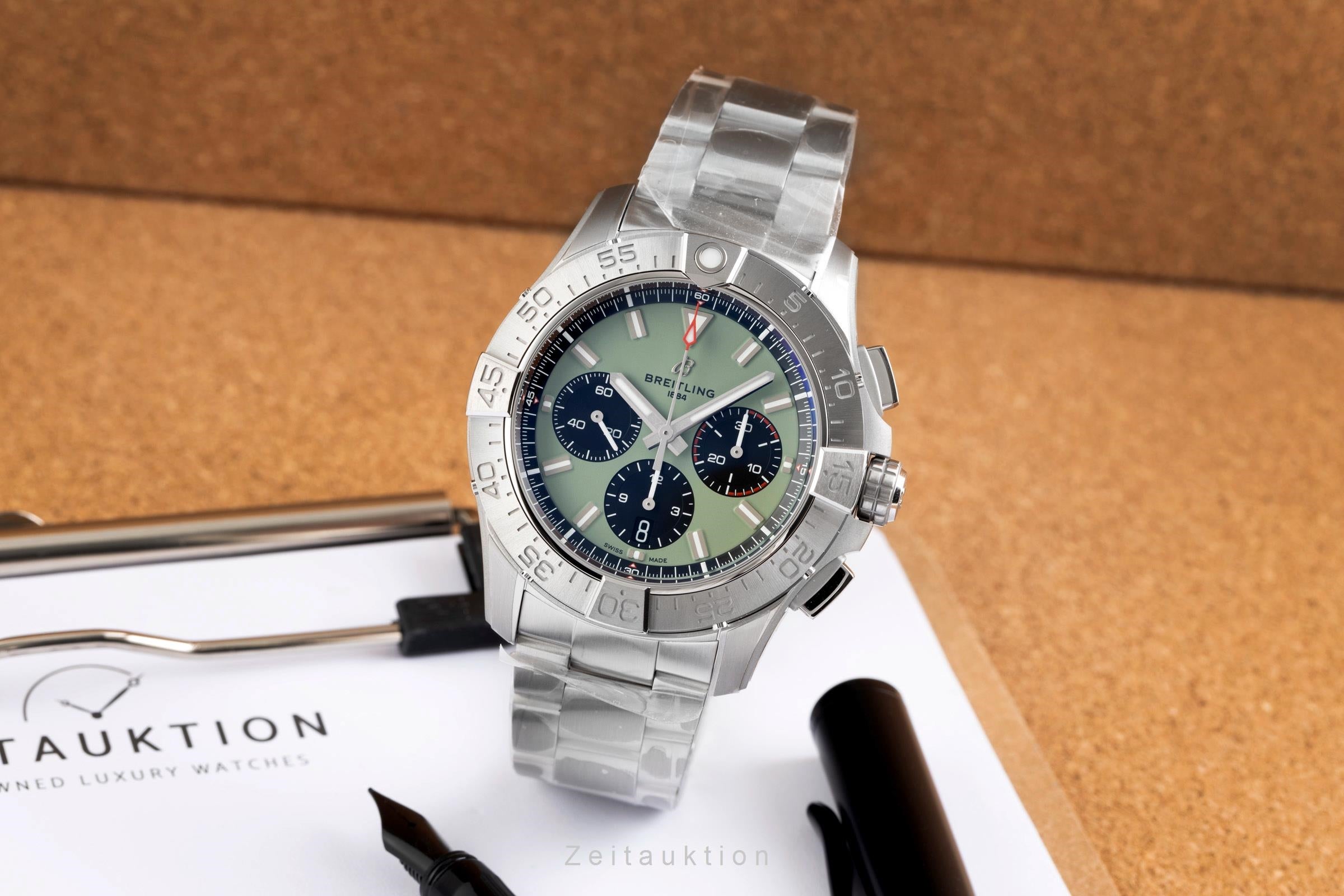 Breitling Avenger cronógrafo acero automático reloj para caballeros AB0147101L1A1 LP: 7350EUR  [2603622]