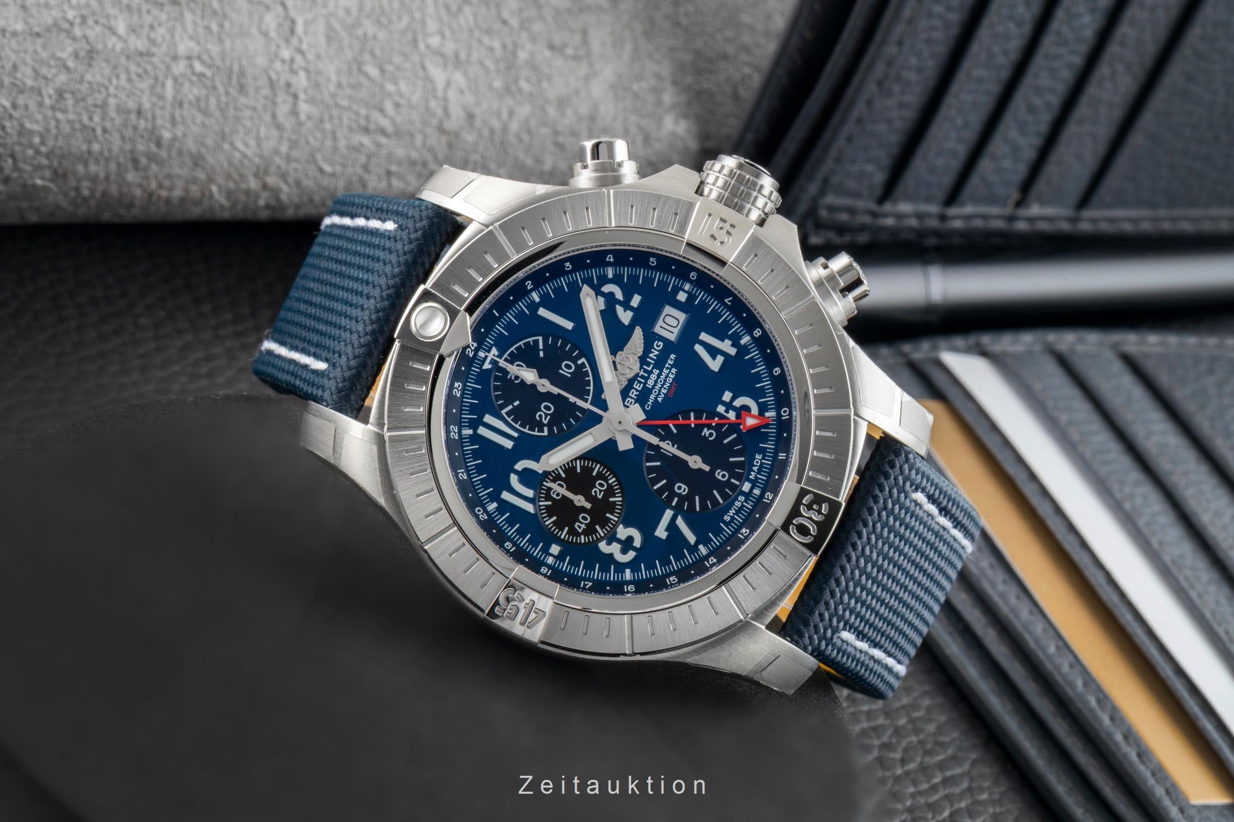 Breitling Avenger cronógrafo acero automático reloj para caballeros A24315101C1X1 LP: 6600EUR  [2603643]