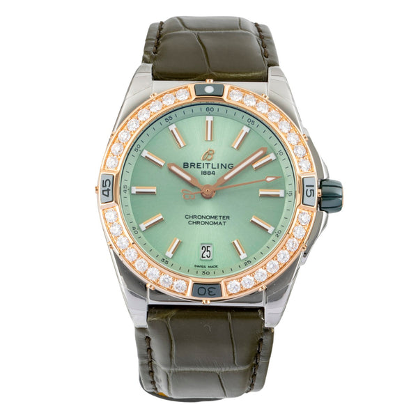 Breitling Super Chronomat Stahl / Gold Diamonds Lady U17356531L1S1 NP: 13850,- € [2603661]