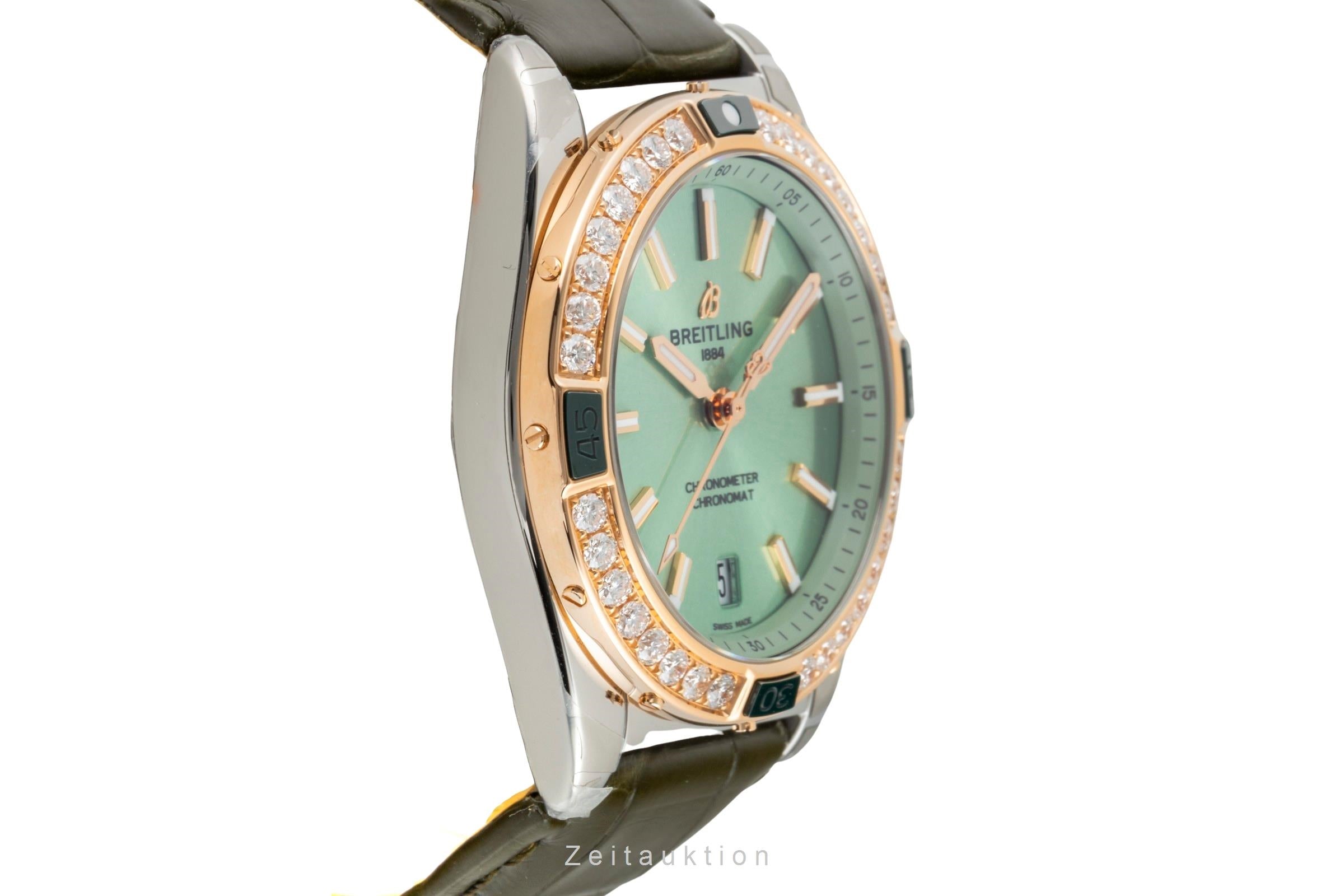 Breitling Super Chronomat Stahl / Gold Diamonds Lady U17356531L1S1 NP: 13850,- € [2603661]