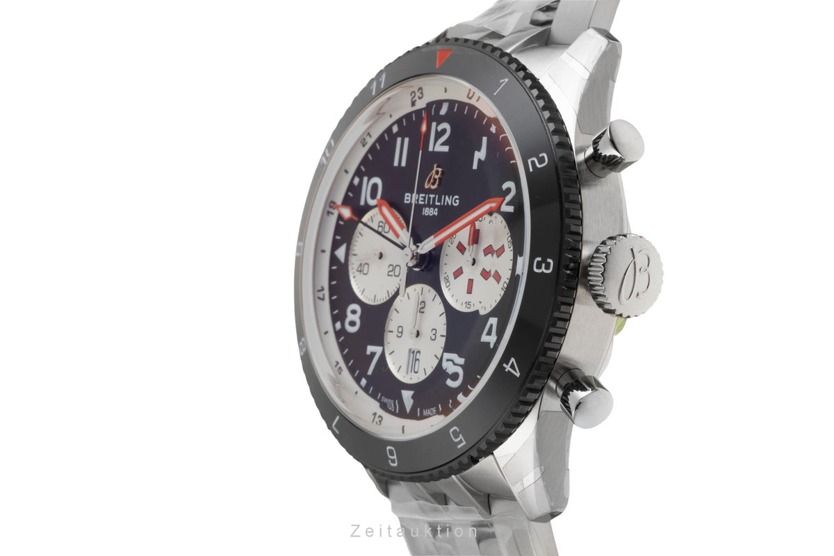 Breitling Super Avi chronograph steel automatic men's watch YB04451A1B1A1  [2603666]